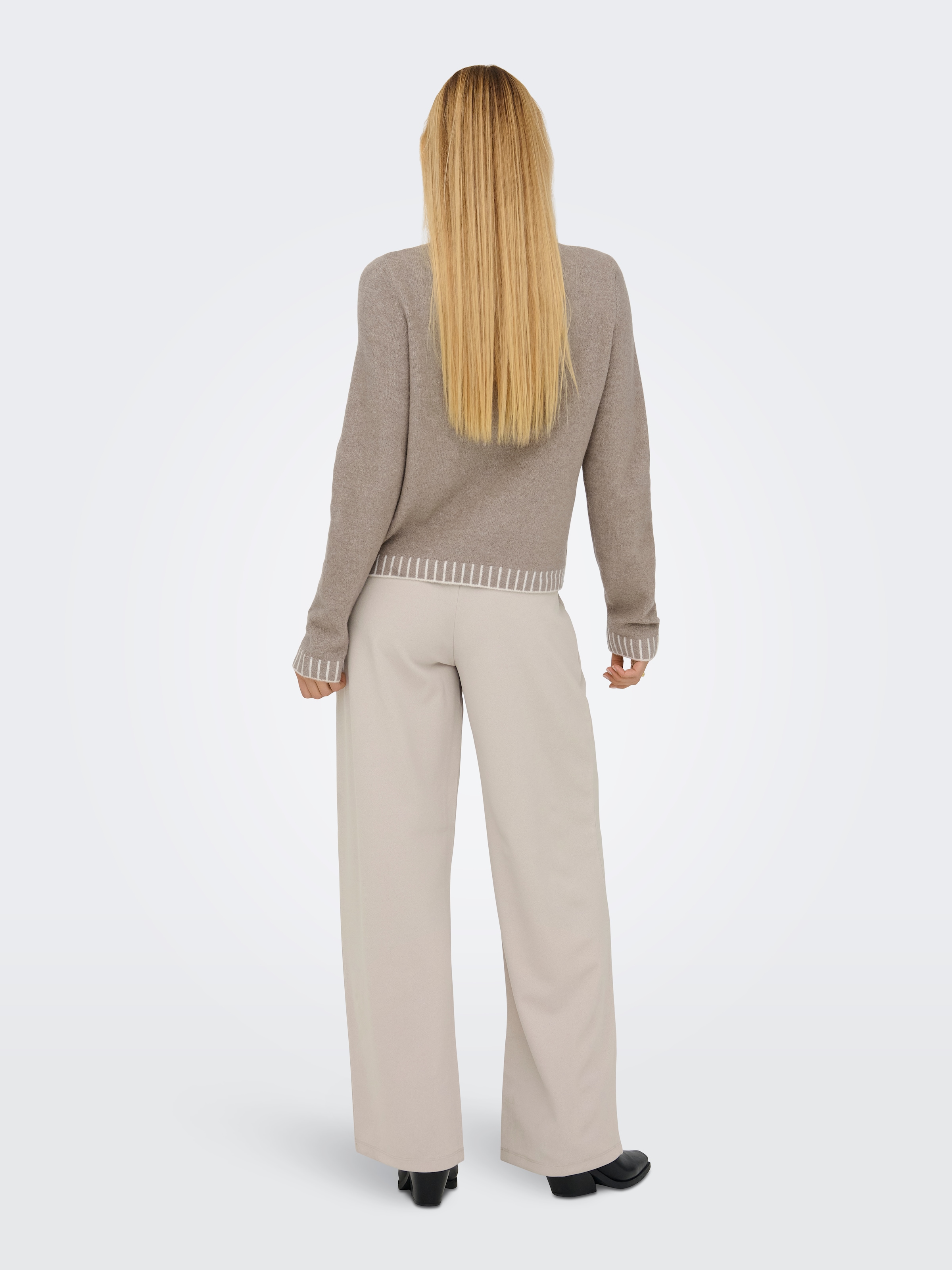 ONLY Strickpullover »ONLFINA LS STITCH O-NECK CC KNT«