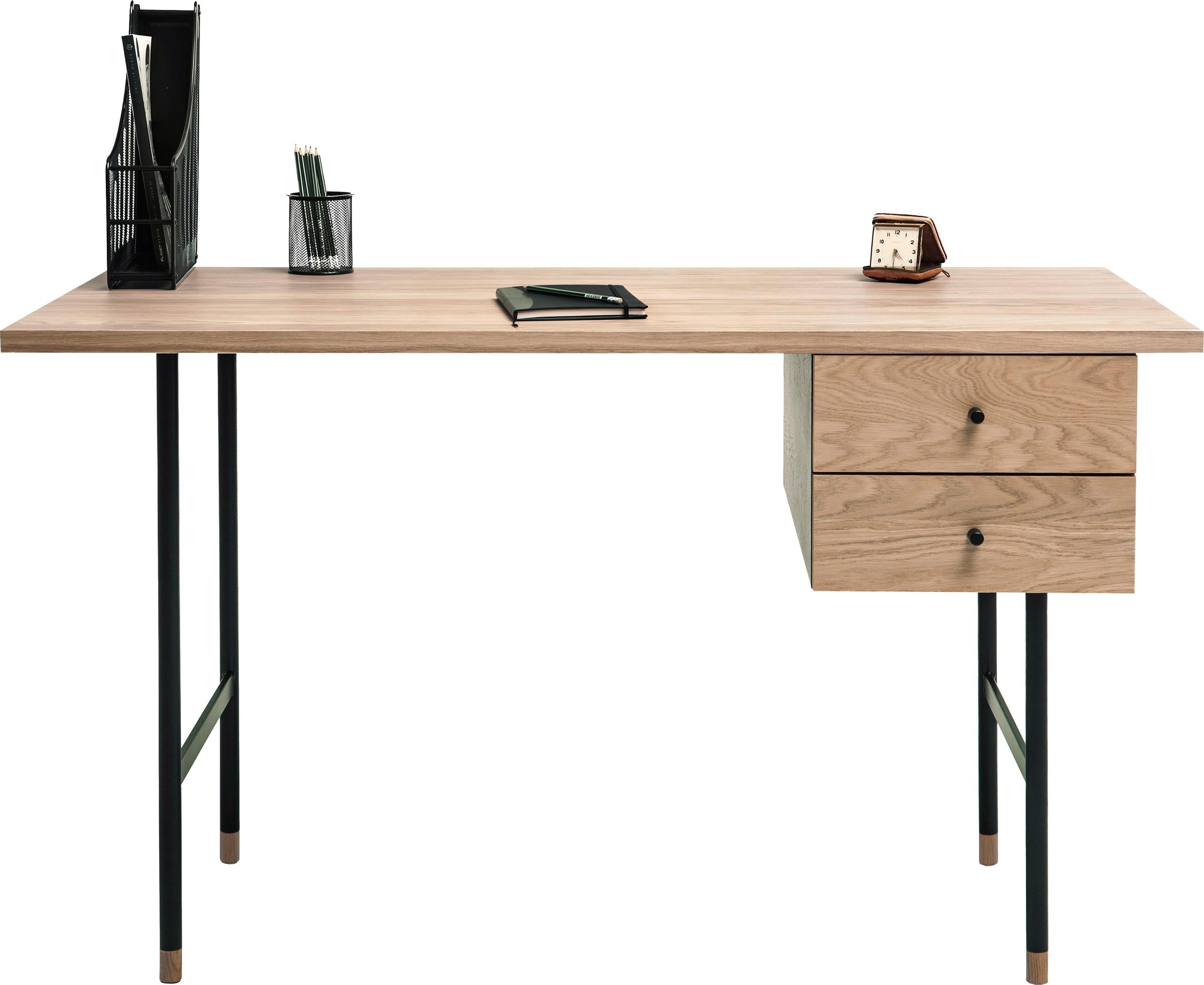 Woodman Schreibtisch »Jugend« Schubladen mit Soft-Close-Funktion, Beine aus Metall, FSC®