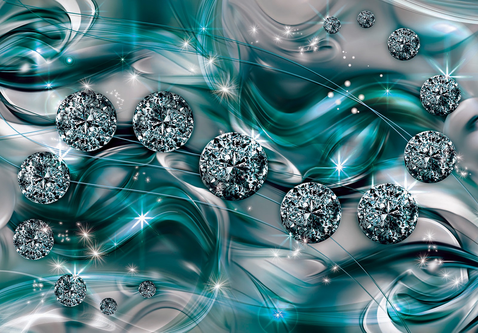 Image of Consalnet Vliestapete »Diamant Abstraktion«, verschiedene Motivgrössen, für die Küche bei Ackermann Versand Schweiz