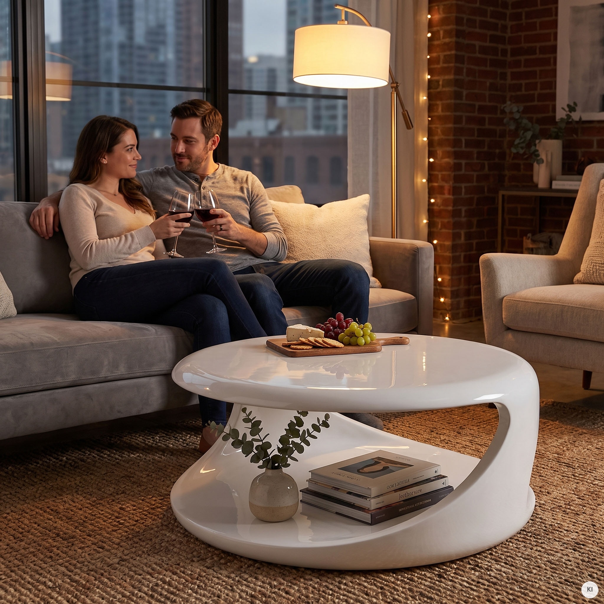 SalesFever Couchtisch »Design-Wohnzimmertisch für stilvolles Wohnen« mit modernem Lounge Charakter