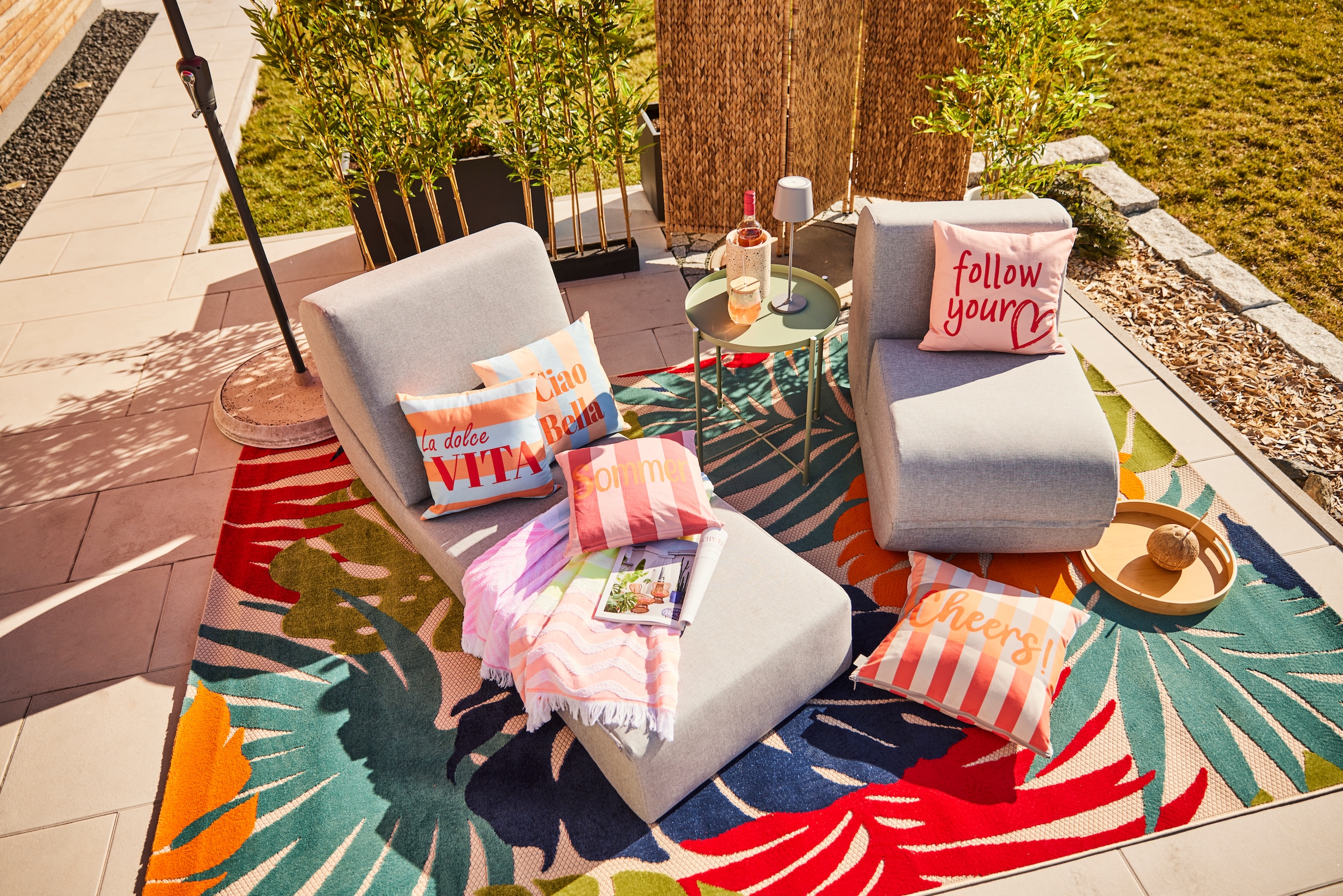 DOMO collection Loungesessel »VENDY Outdoor«, (1 St.), Zum Schlaf-und Relaxsessel wandelbar