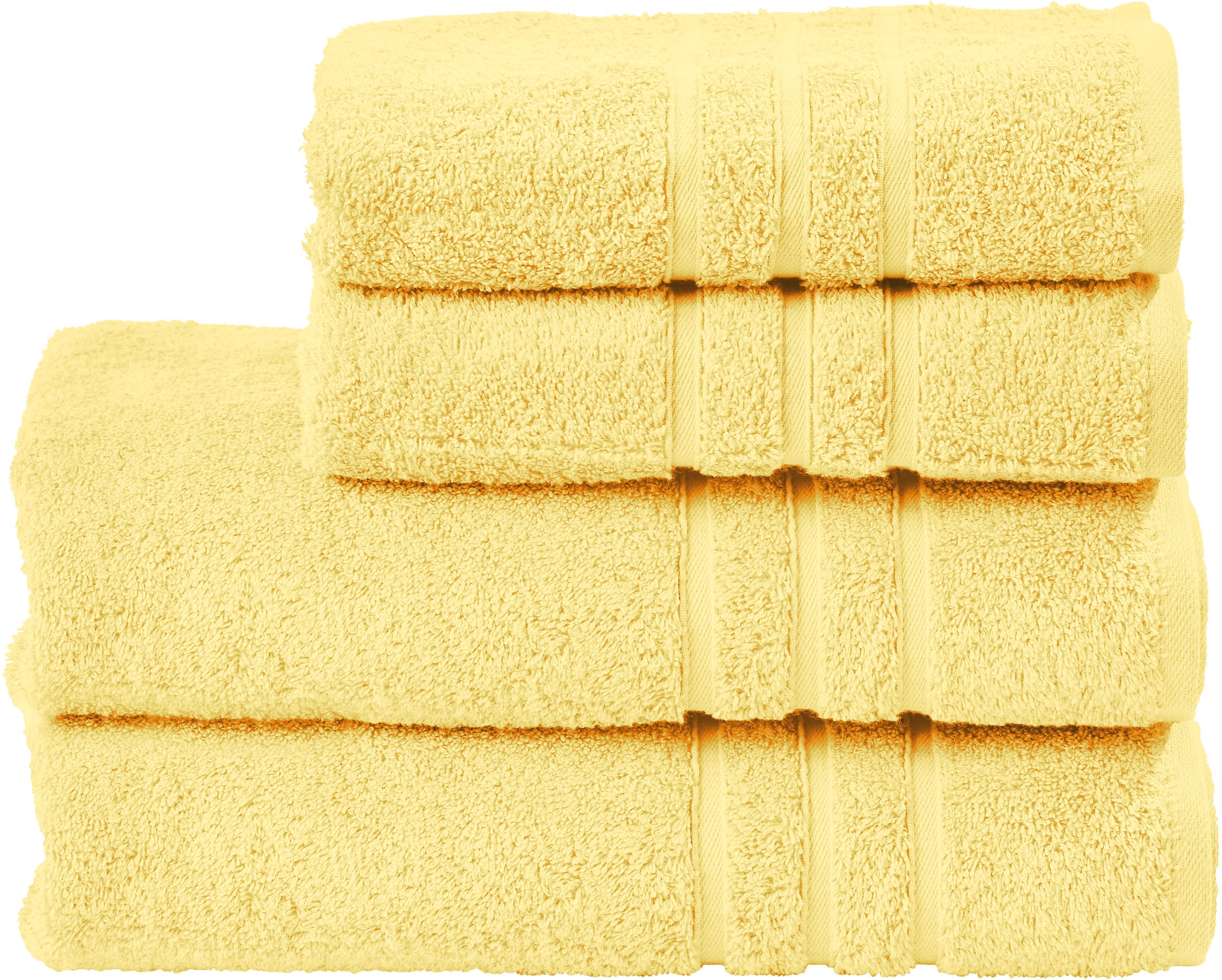 Image of done.® Handtuch Set »Daily Uni«, Set, 4 tlg., Walkfrottier, 2x Handtücher & 2 Duschtücher, Uni Farben, saugfähiges Walkfrottier bei Ackermann Versand Schweiz