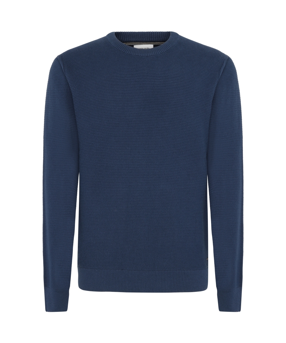 Pierre Cardin Pull à col rond avec motif à structure gaufrée