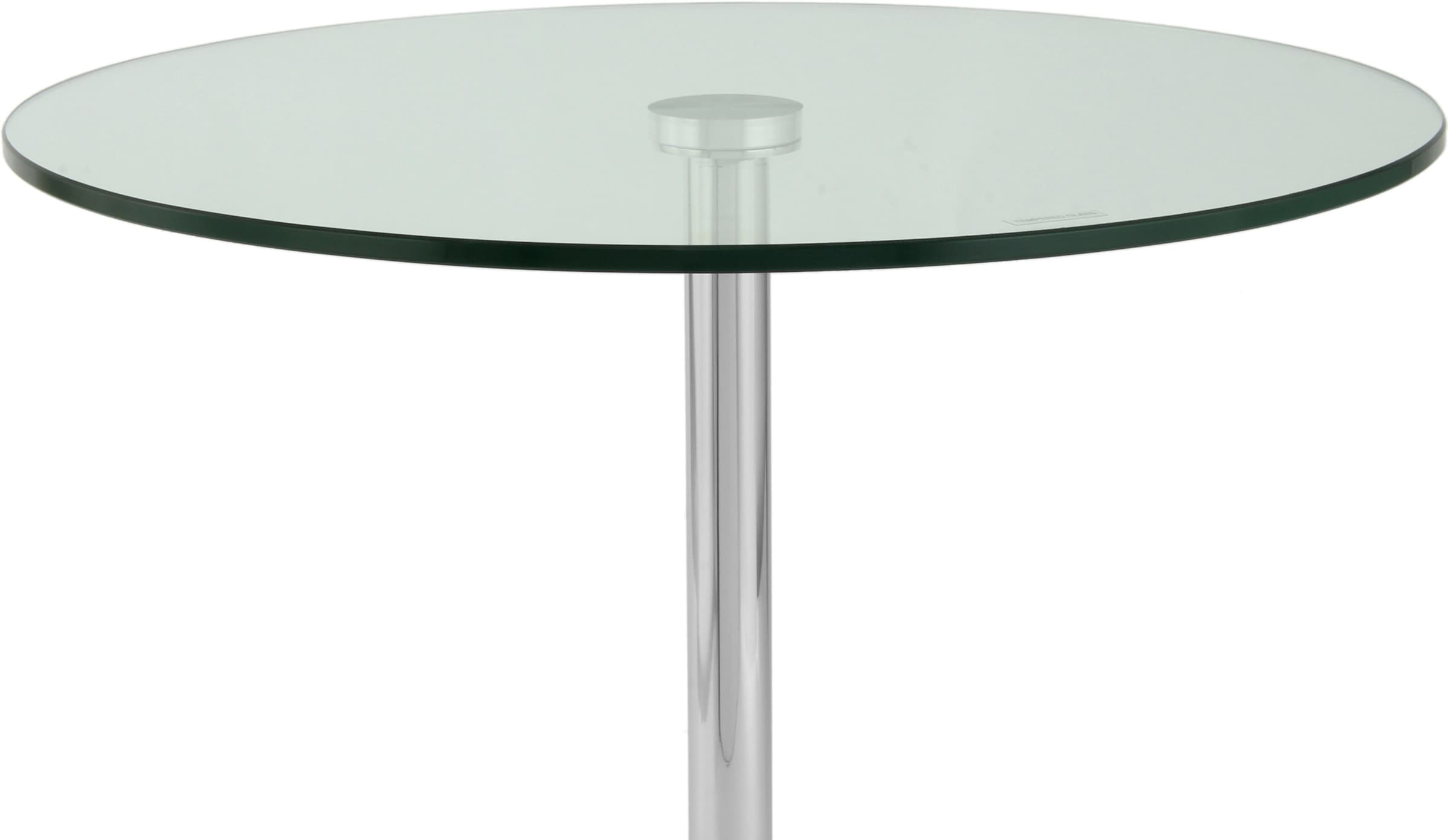 Kayoom Beistelltisch »Lana 125, robuste Glasplatte, Sockel in Mamor Optik«, (1 St.), robust, pflegeleicht, hochwertig, Outdoor und Indoor geeignet