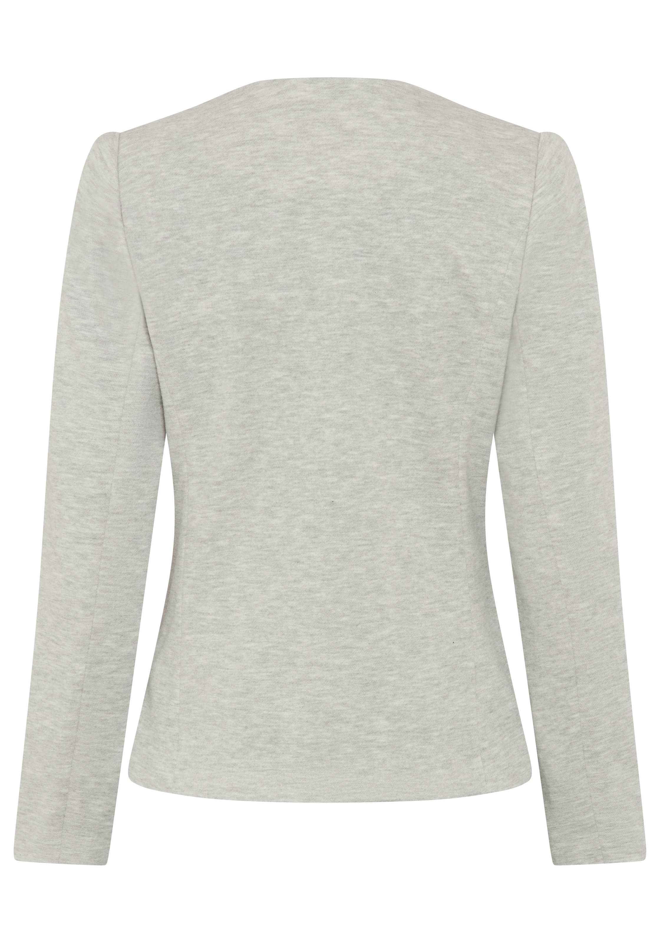 Laura Scott Kurzblazer femininer Stil, aus Polyester und Baumwolle, mit melierter Optik
