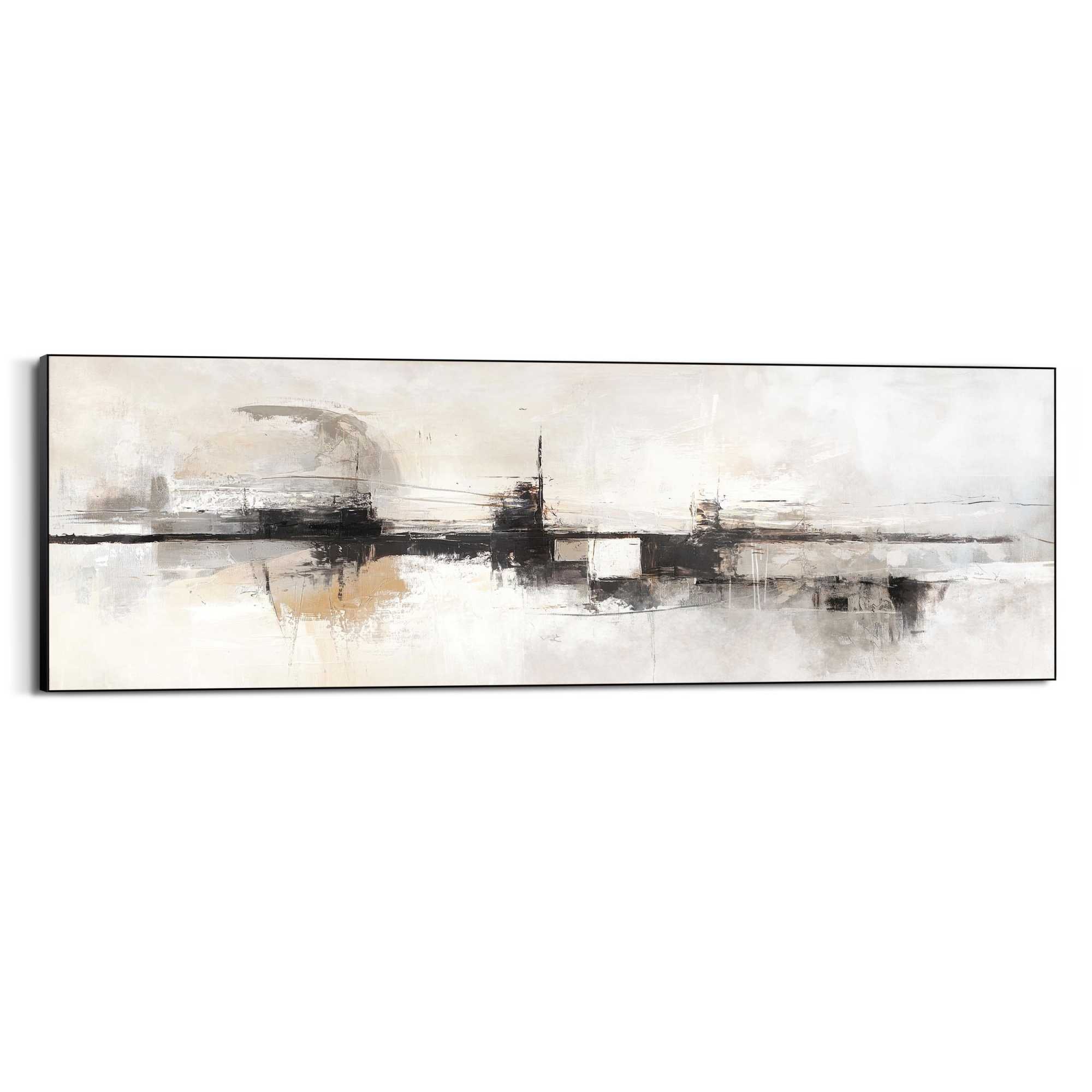 Image of Reinders Wandbild "Abstrakter Horizont" Wohnzimmer - Beige - MDF - Abstrakt - 156x52 cm