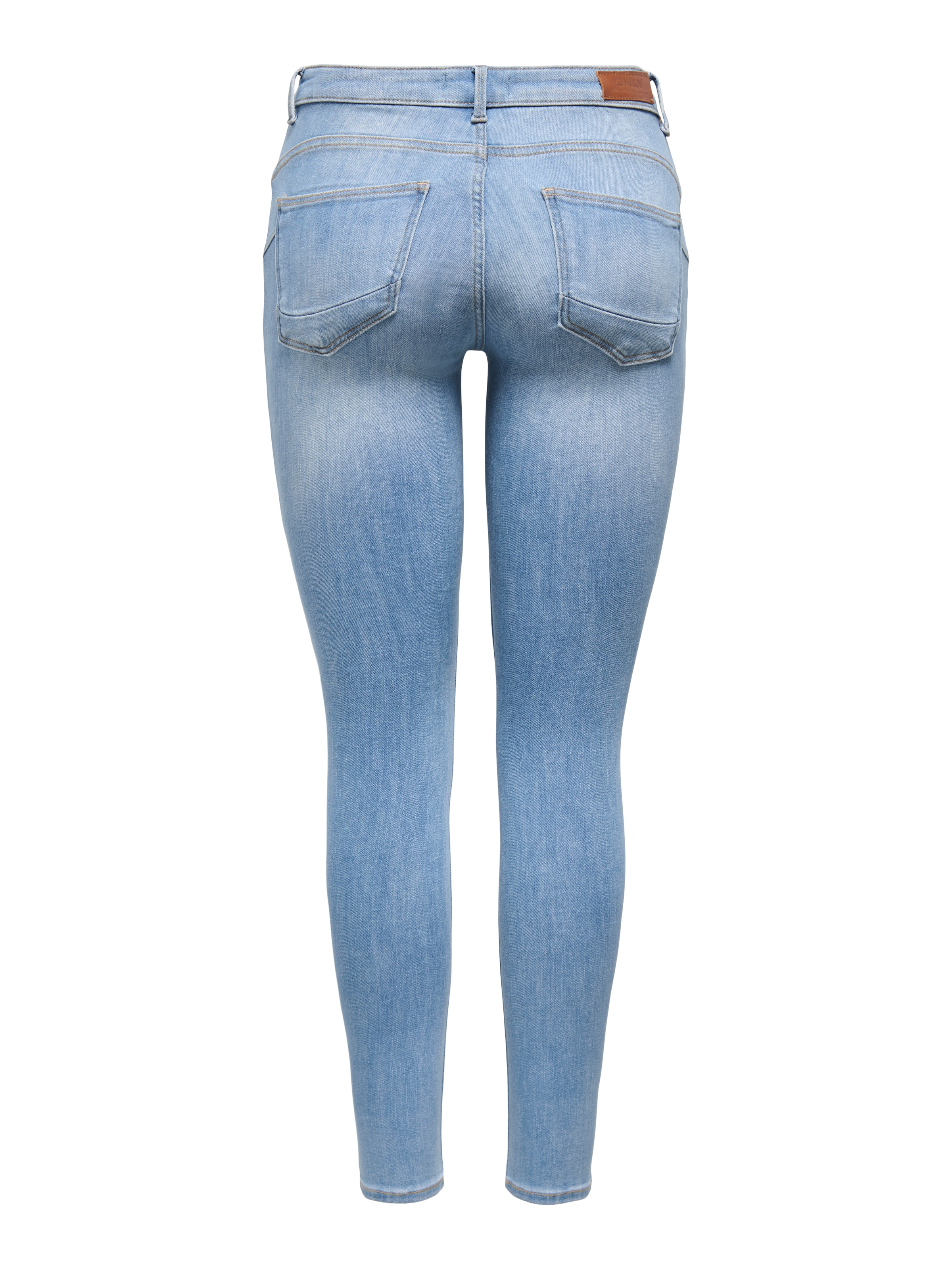 ONLY Skinny-fit-Jeans »ONLPOWER MW PUSH UP SK REP DNM«
