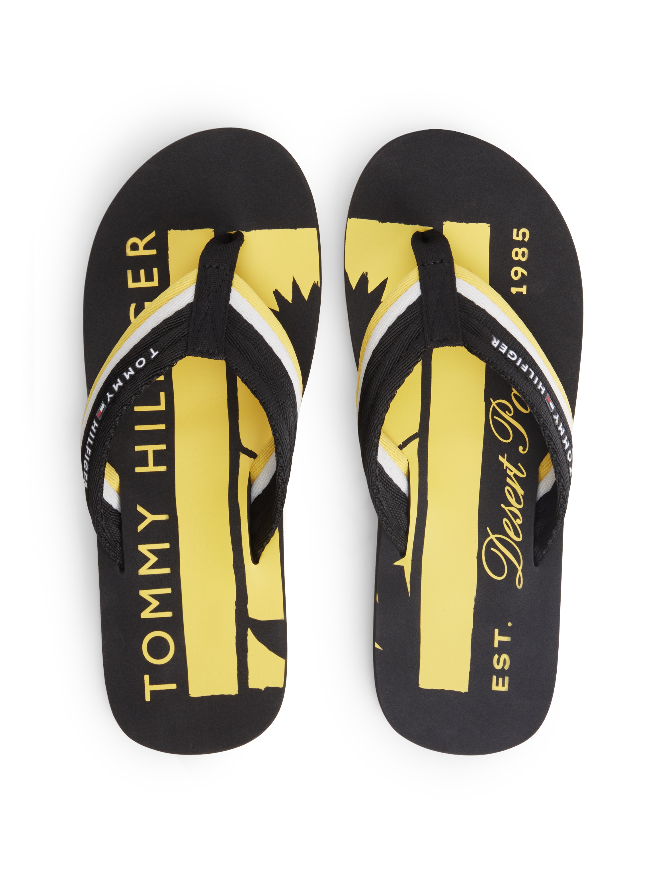 Tommy Hilfiger Séparateur d'orteils »PATCH HILFIGER BEACH SANDAL«  Sommerschuh, Strandschuh mit gestreifter Bandage