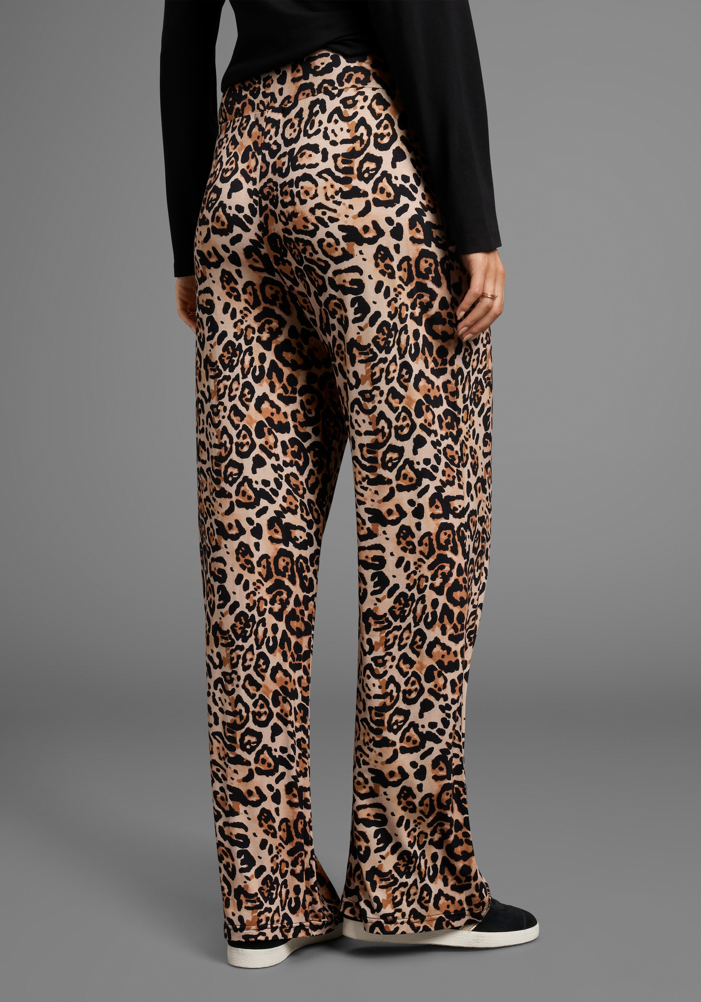 Neun Monate Umstandshose »Umstandshose in Leodesign«, Umstands-Hose mit weitem Bein