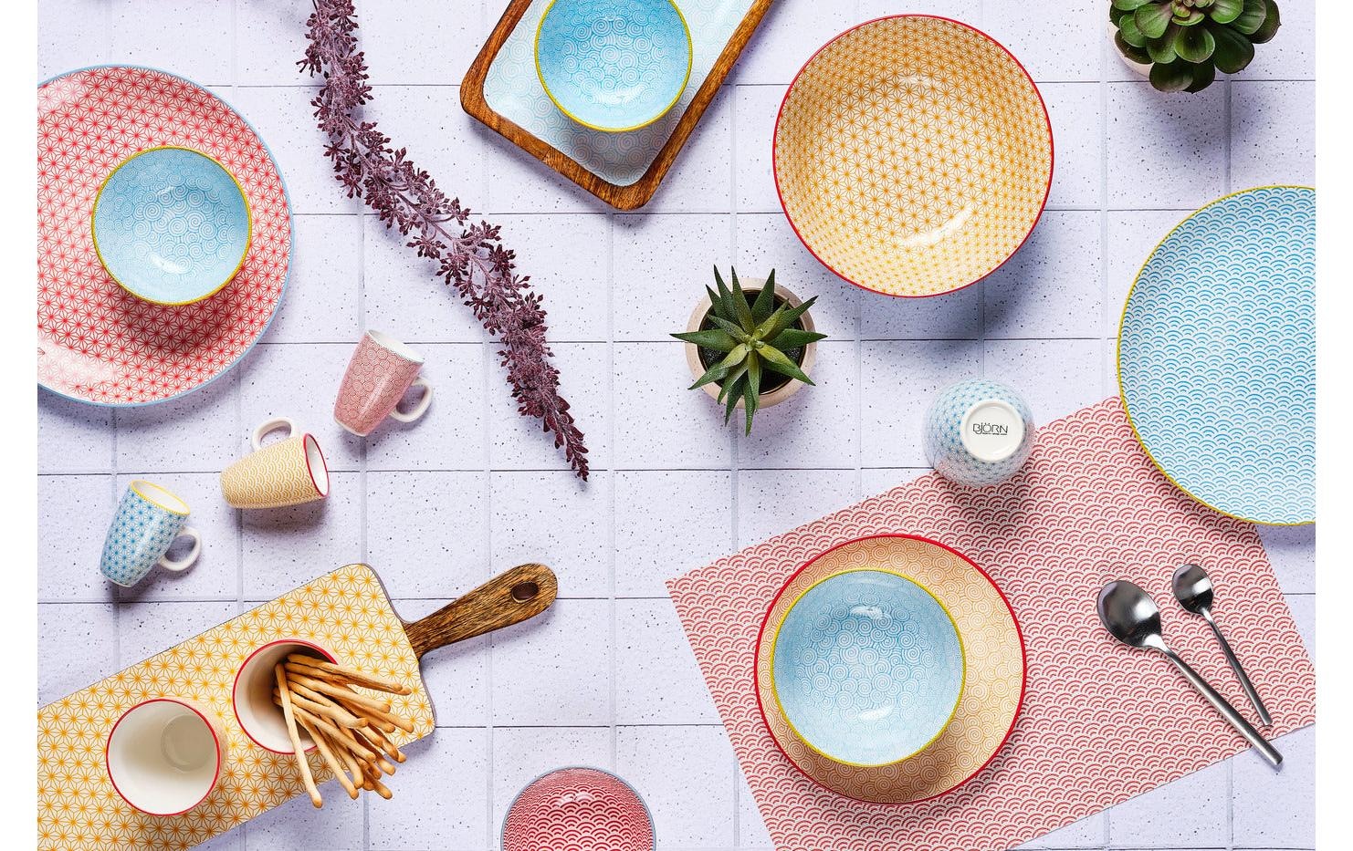   Müslischale »Björn Pattern Ø15 cm - 6-teilig« aus Porzellan