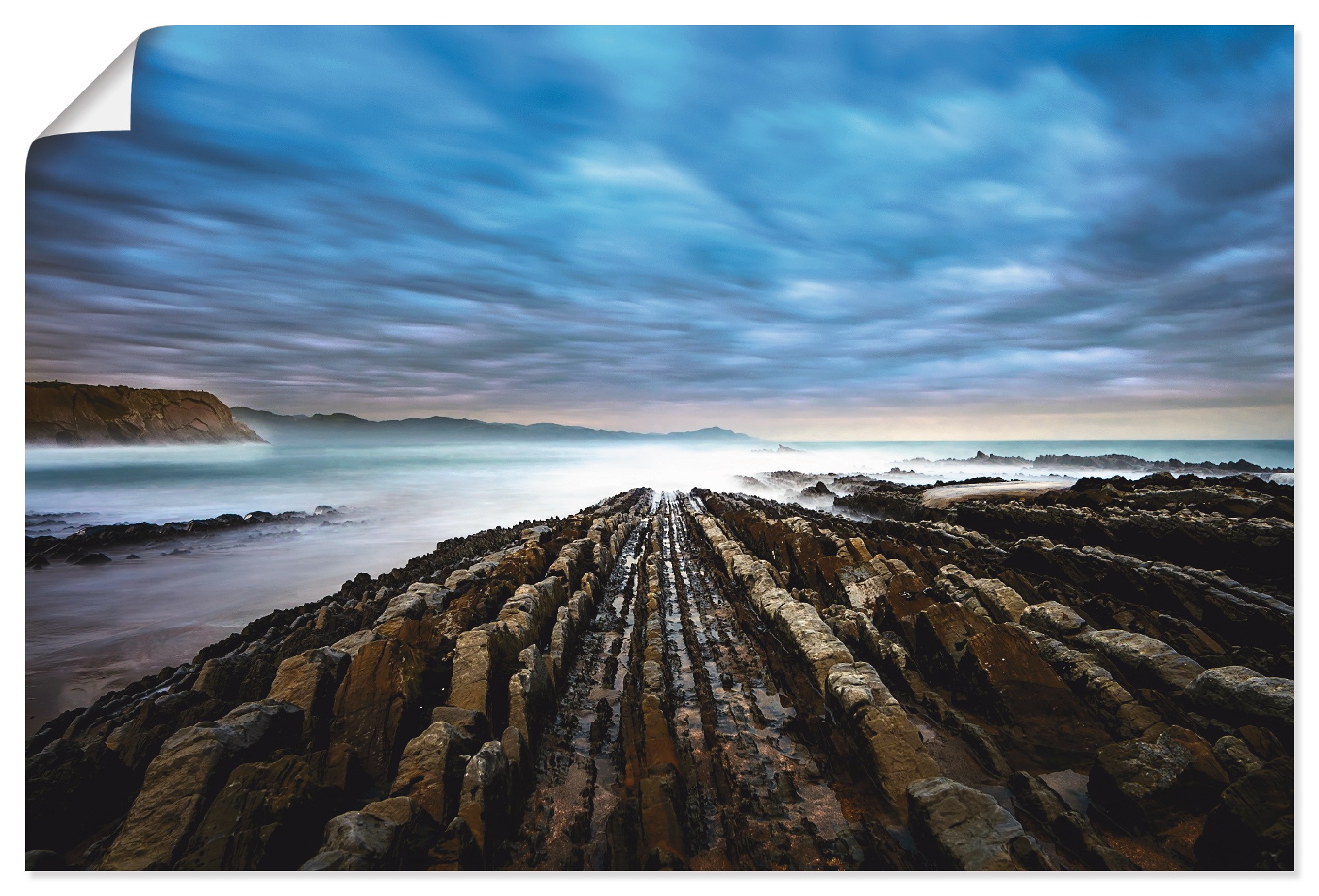 Image of Artland Wandbild »Natur im Norden Spaniens«, Küste, (1 St.), in vielen Grössen & Produktarten - Alubild / Outdoorbild für den Aussenbereich, Leinwandbild, Poster, Wandaufkleber / Wandtattoo auch für Badezimmer geeignet bei Ackermann Versand Schweiz