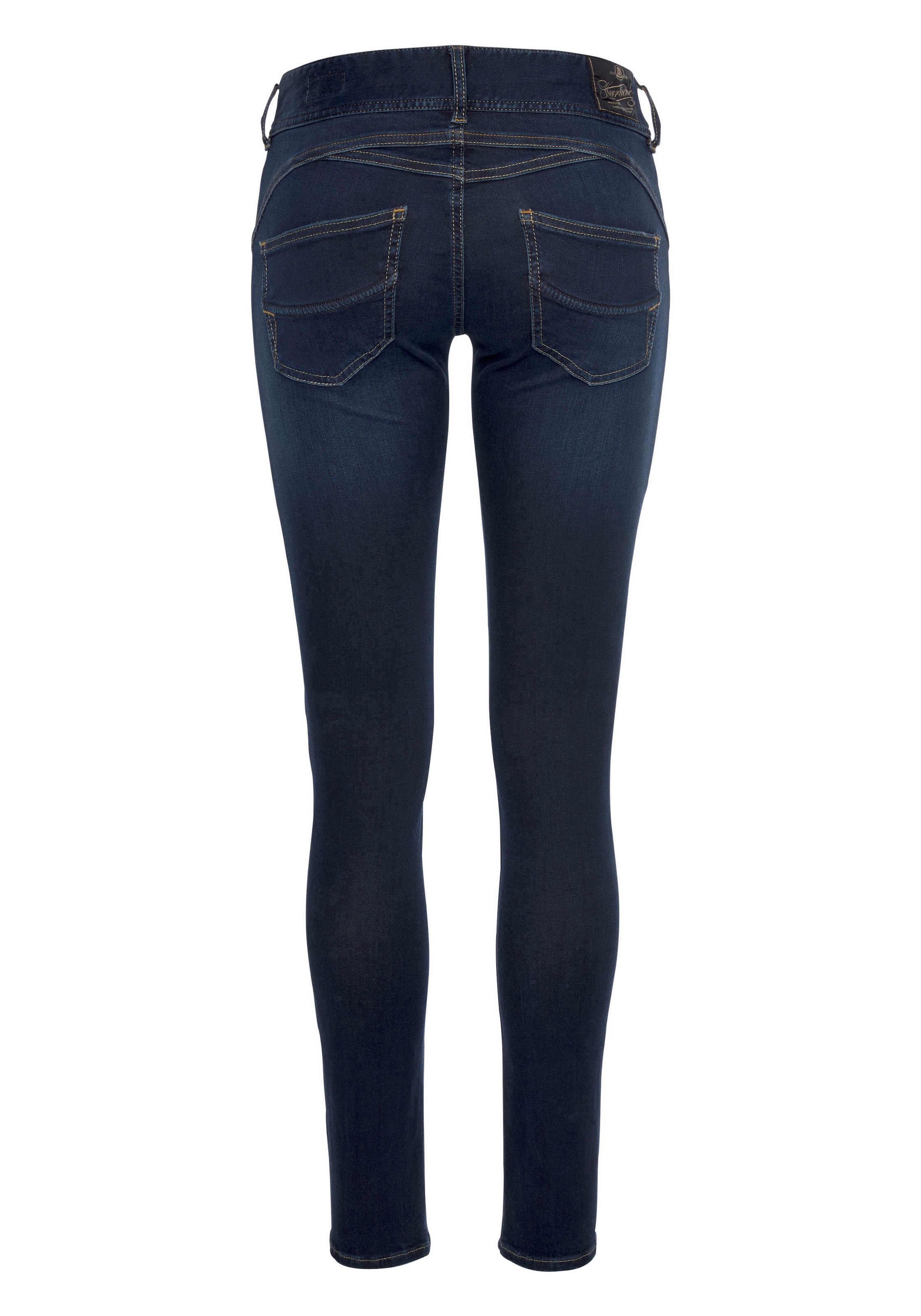 Herrlicher 5-Pocket-Jeans »Gila Slim Denim« mit seitlichen Keileinsätzen, figurformend
