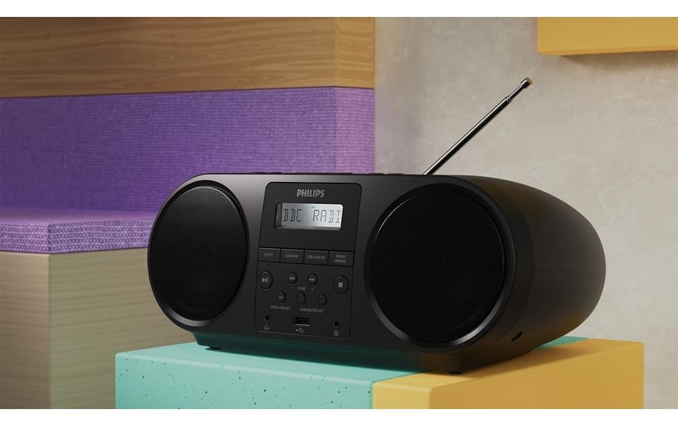 Philips CD-Radiorecorder »TAZ6000/10«, App, CD-Player, Display, Fernbedienung