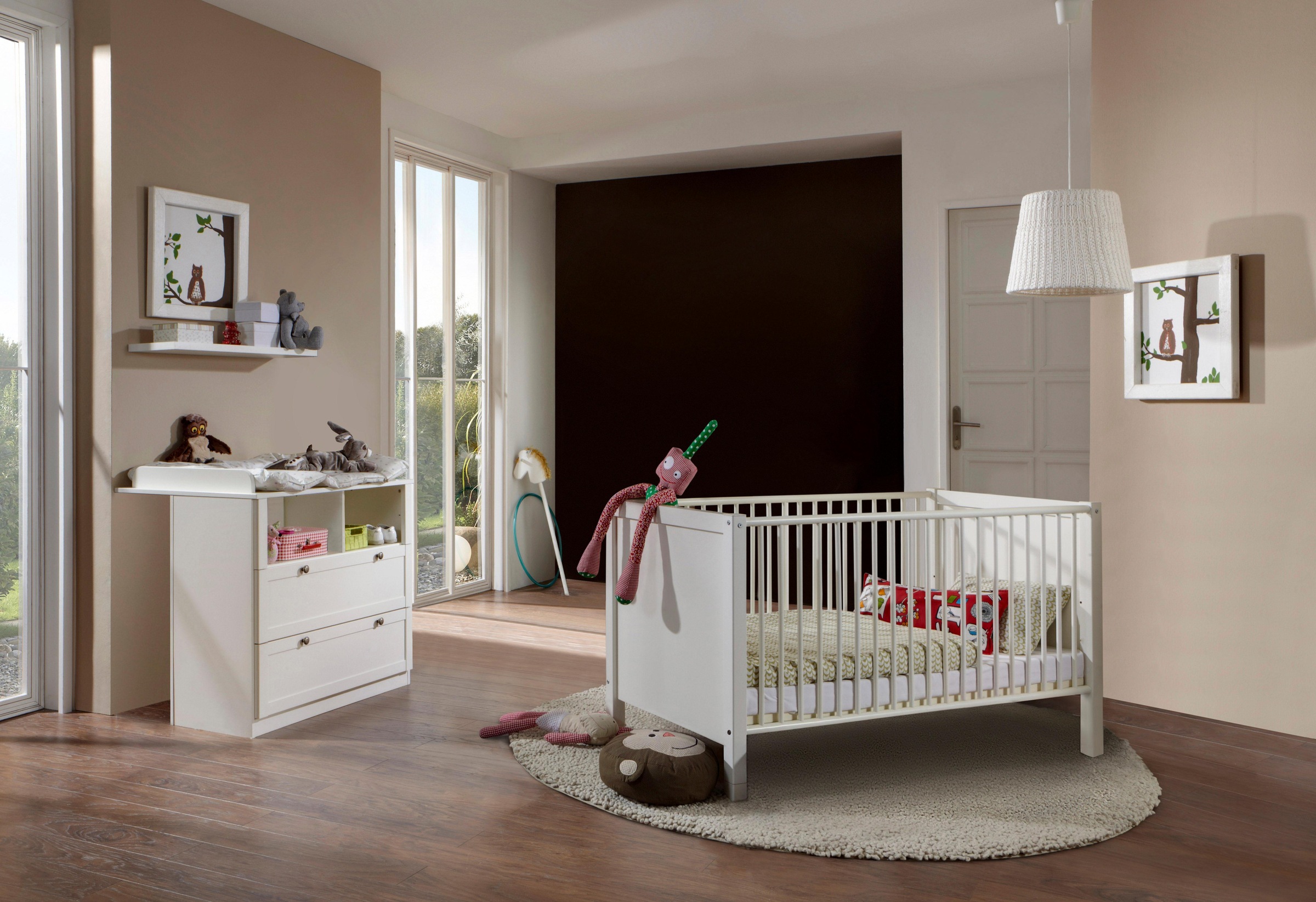 Image of Wimex Babymöbel-Set "Helsingborg" Spar-Set, 2 Stk. tlg. Bett + Wickelkommode