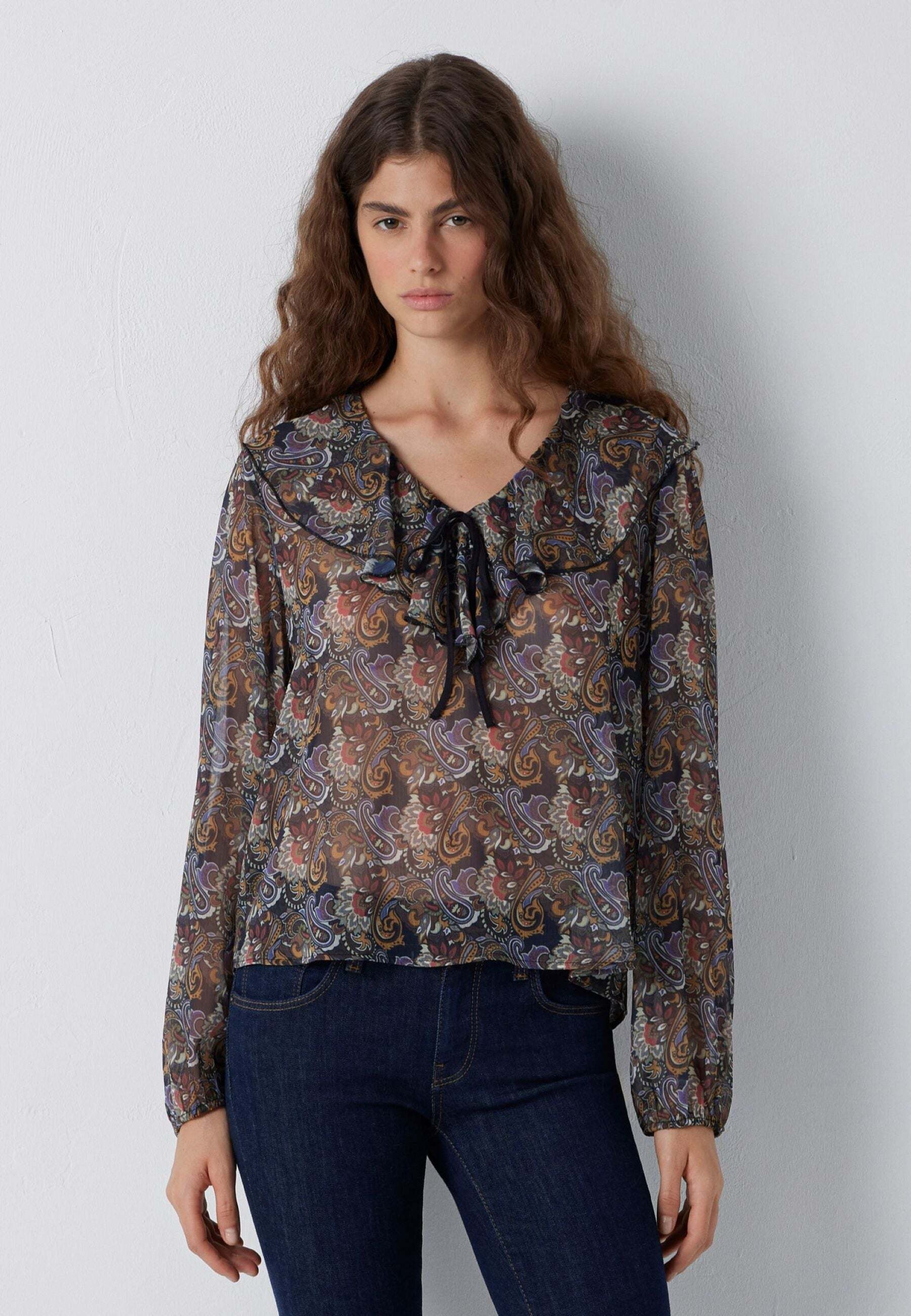 Mavi Blouse à manches longues »Mavi Langarmbluse Paisley«