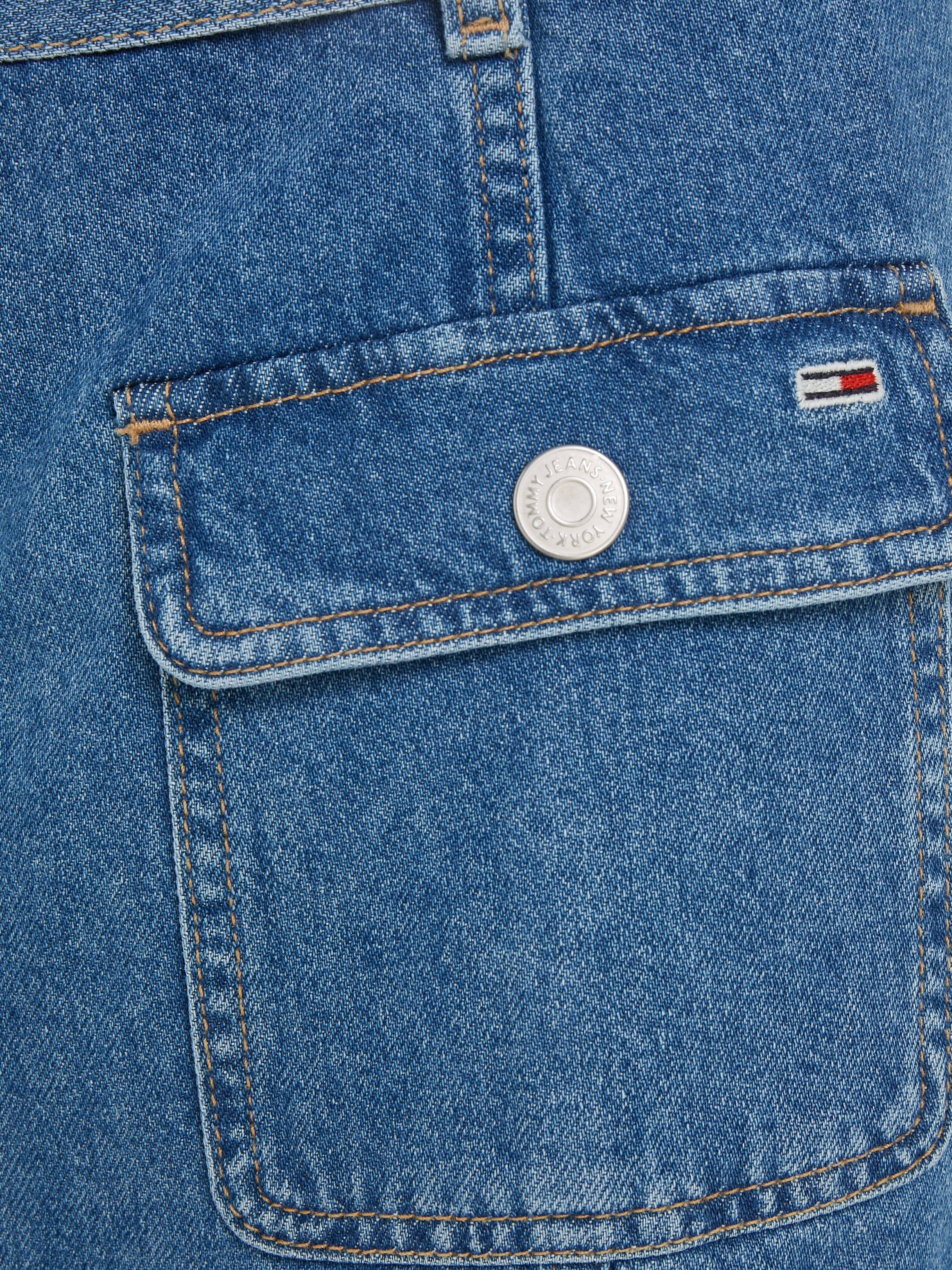 Tommy Jeans Jeansrock »BELTED ZIPPER SKIRT BH7036«, Webrock mit Gürtel aus Denim