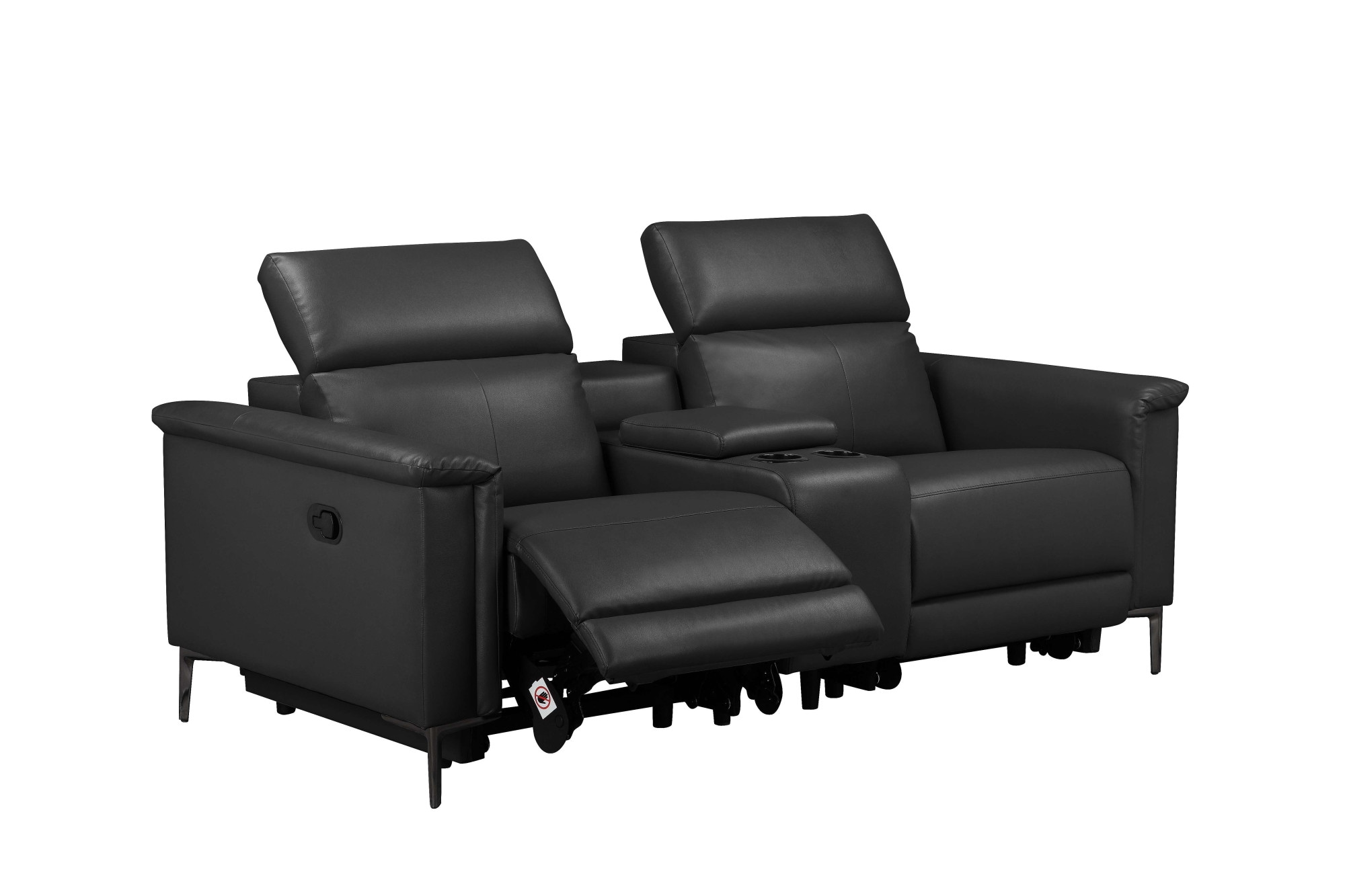 GOODproduct 2-Sitzer »LUND, Naturleder, Kinosofa, Relaxfunktion, TV-Sessel, man./elektrisch« elektr. mit USB-A, Kopfteilverstellung, Getränhalter u. Staufach
