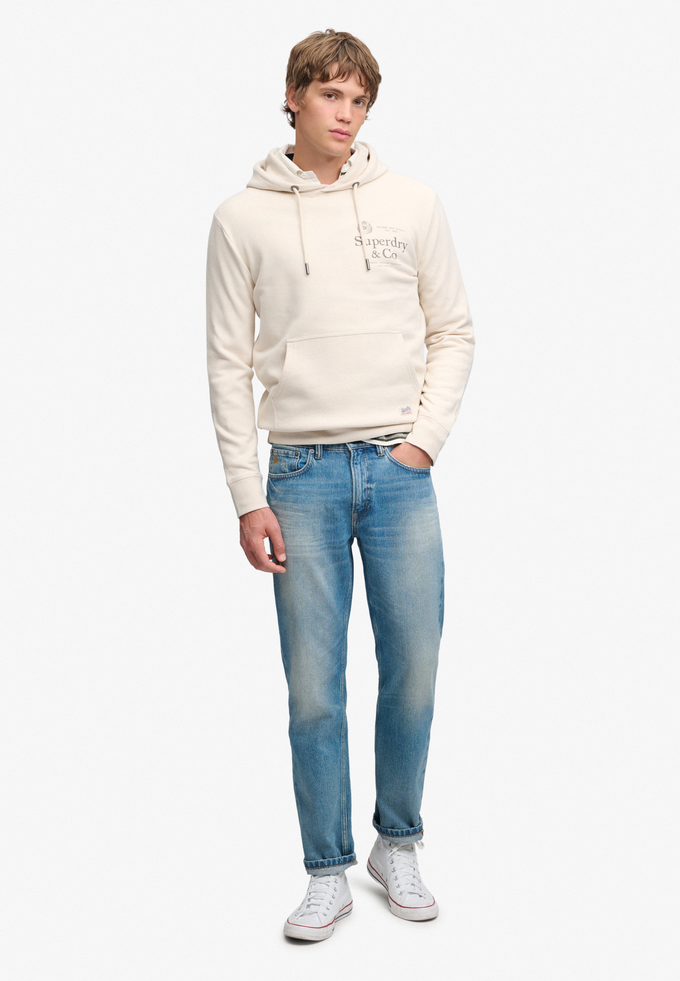 Superdry Kapuzensweatshirt »1954 COMPANY RELAXED HOOD«, Baumwollmischung, relaxed fit

