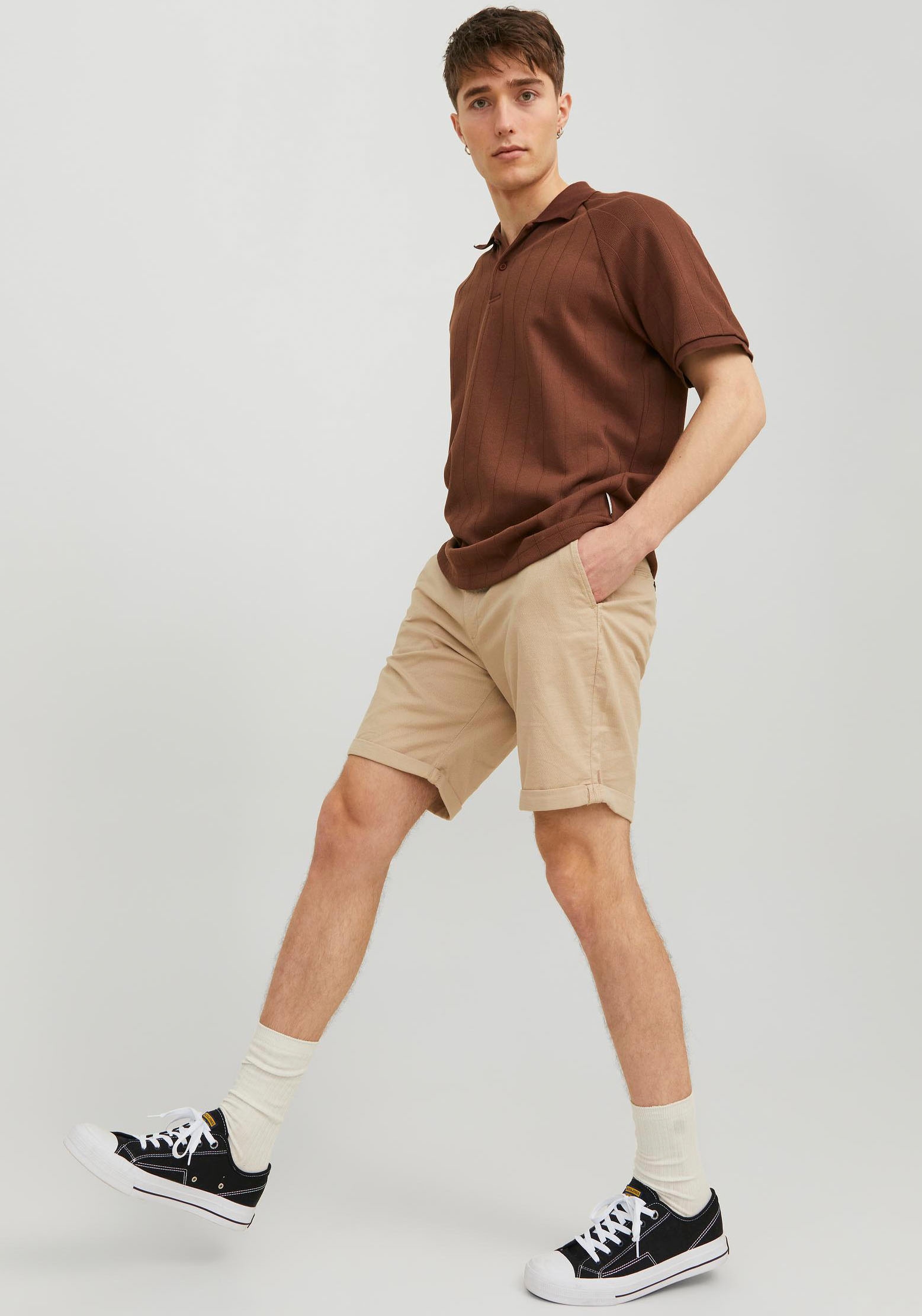 Jack & Jones Chinoshorts »JPSTFURY JJSHORTS ANA SN«, mit Taschen