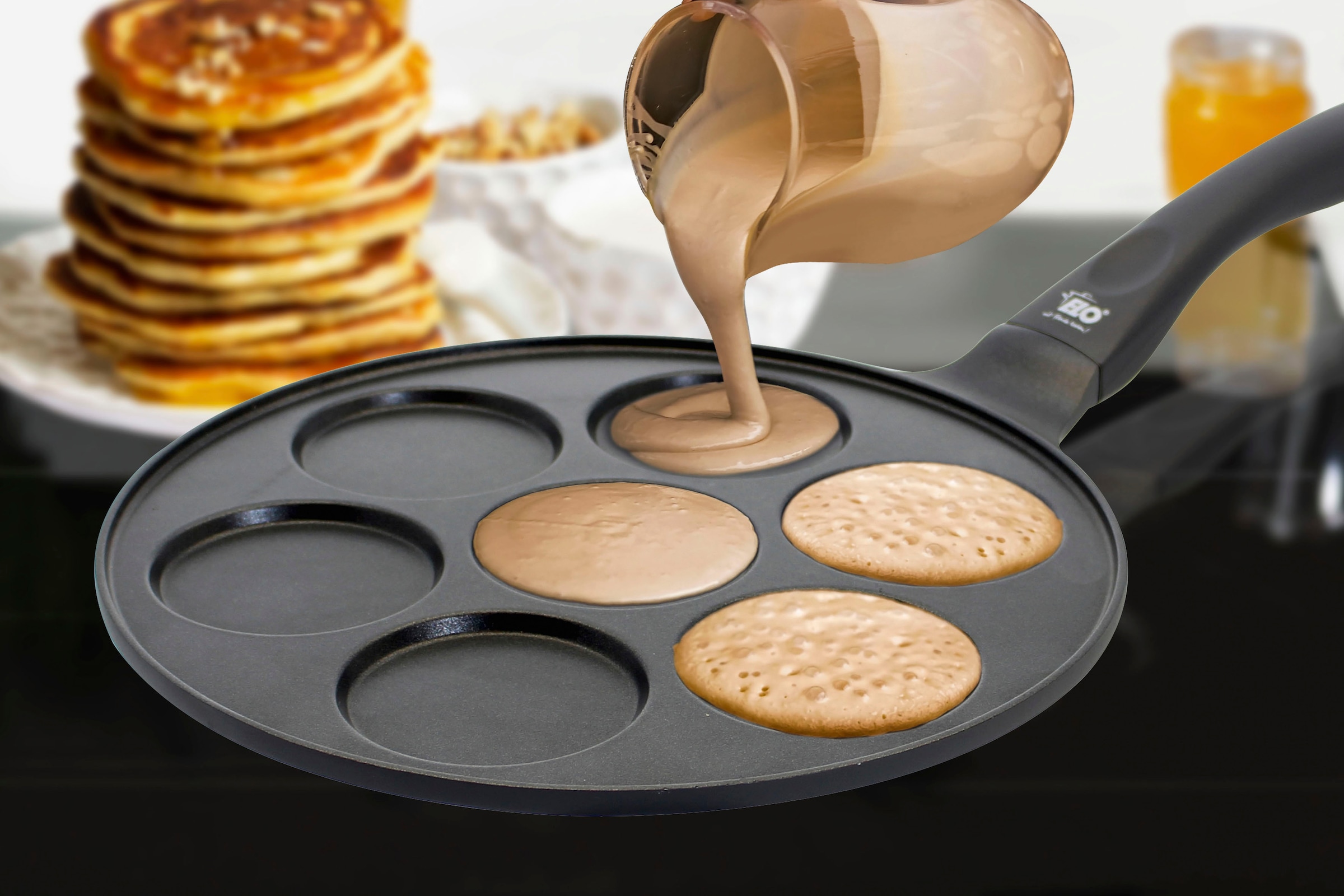 Elo Crêpepfanne »Alucast« Aluminiumguss 1 Stk. tlg. aussen schwarz PTFE beschichtet, Ø 26 cm, Induktion