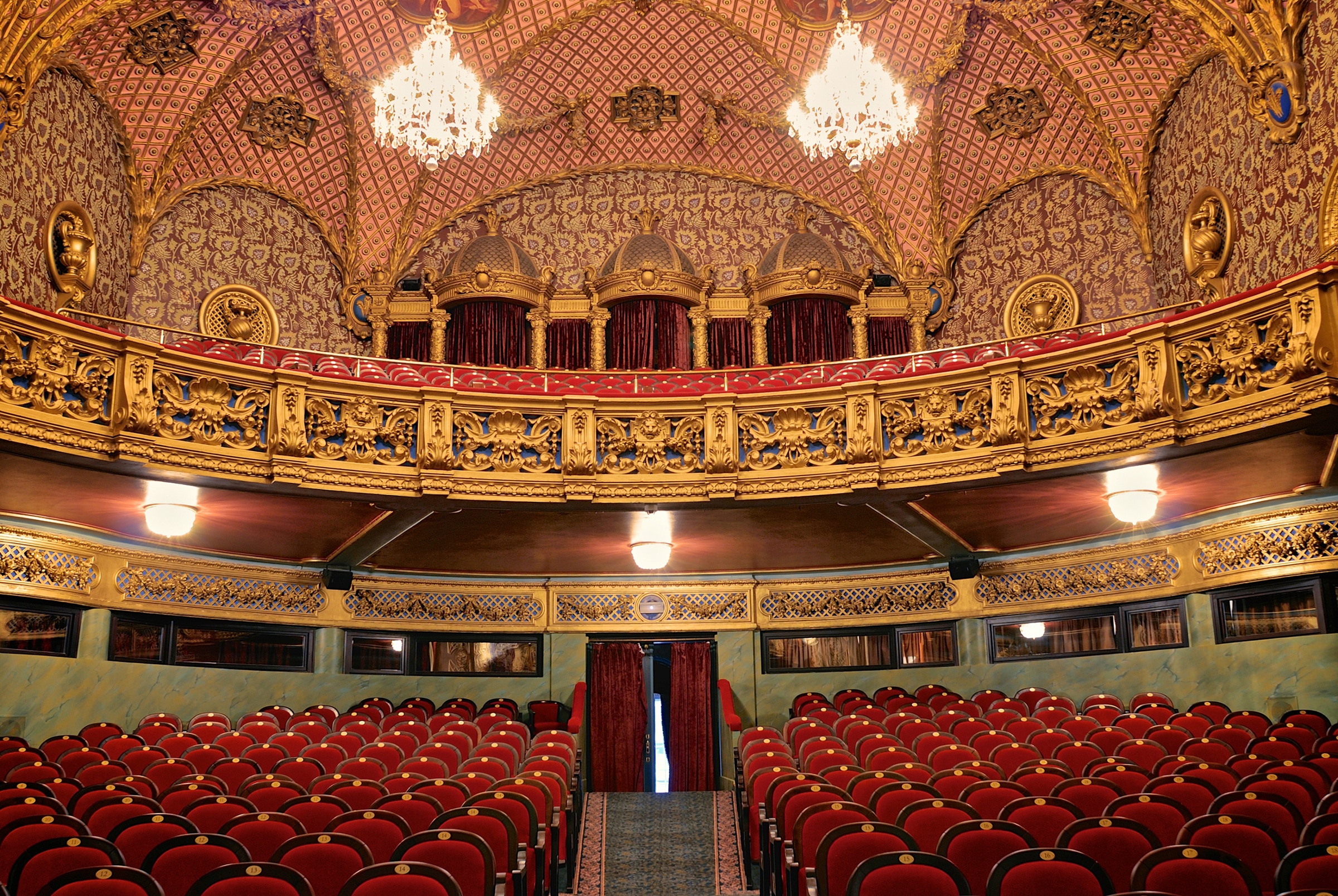 Image of Papermoon Fototapete "ARCHITEKTUR-THEATER ALT LUXUS BAROCK KUNST BALKON HALLE"