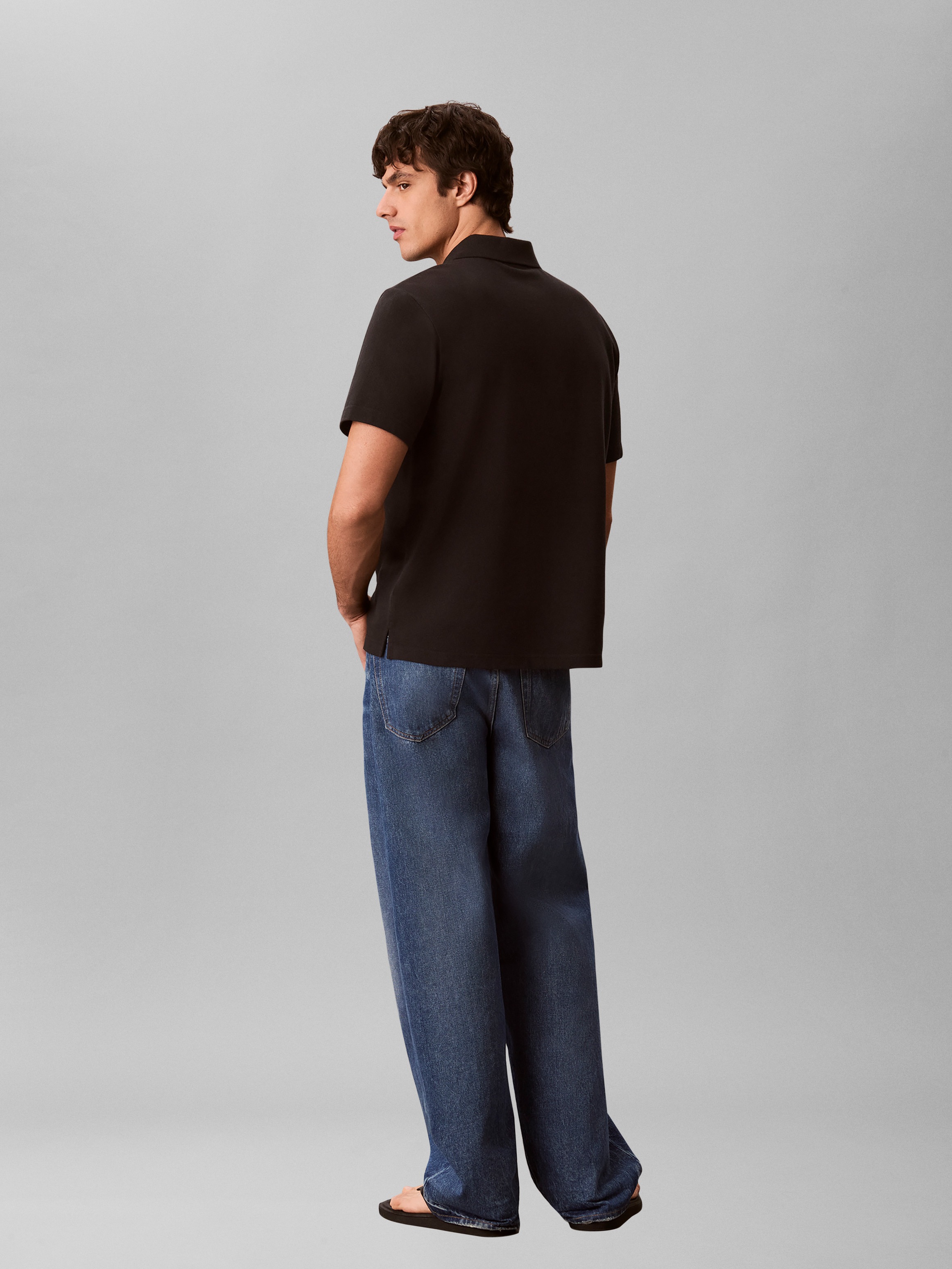 Calvin Klein Polo »EASY MONOLOGO CASUAL PIQUE« regular fit avec col polo