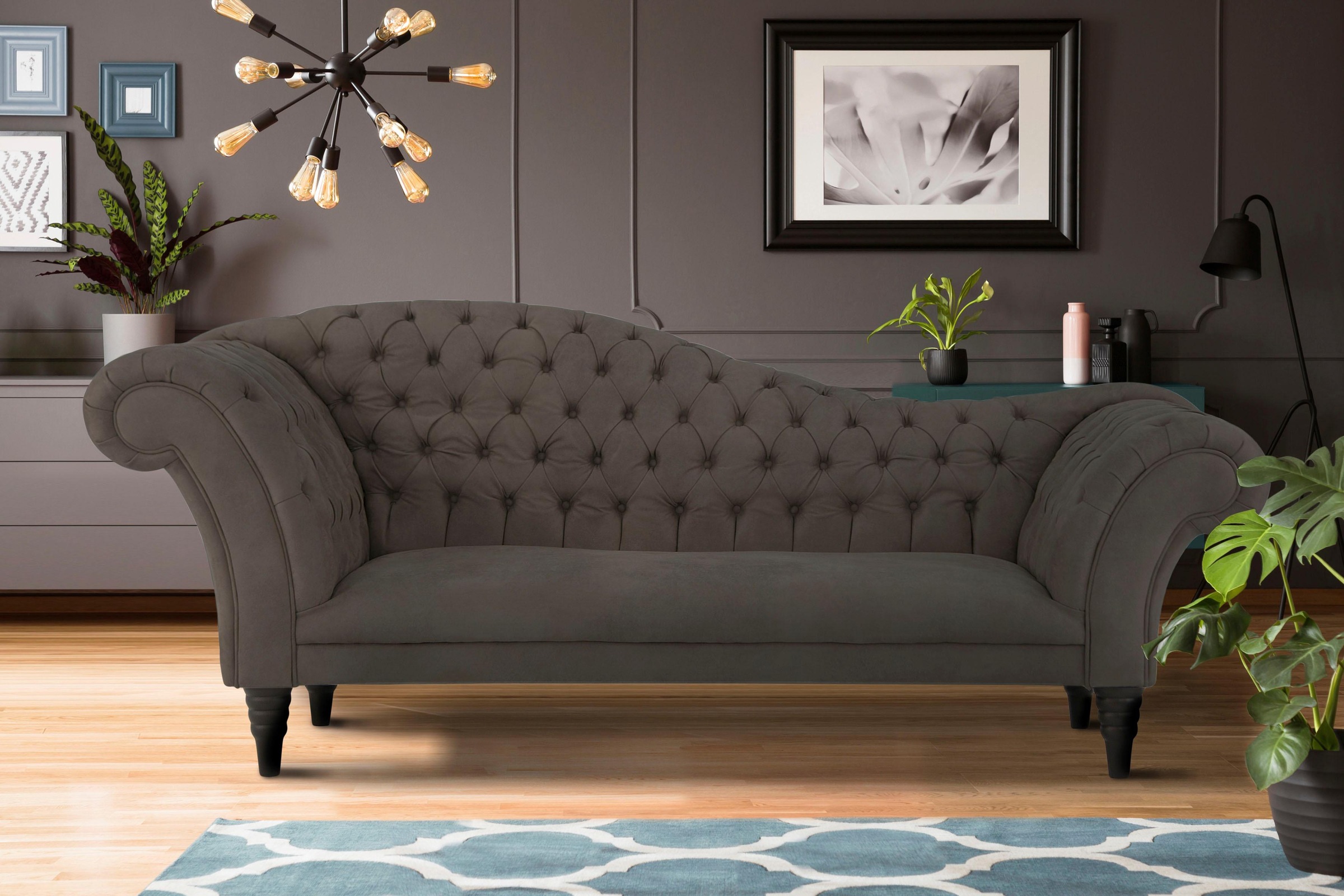 Image of Home affaire 3-Sitzer »Chester«, mit Knopfheftung in Recamieren-Optik bei Ackermann Versand Schweiz