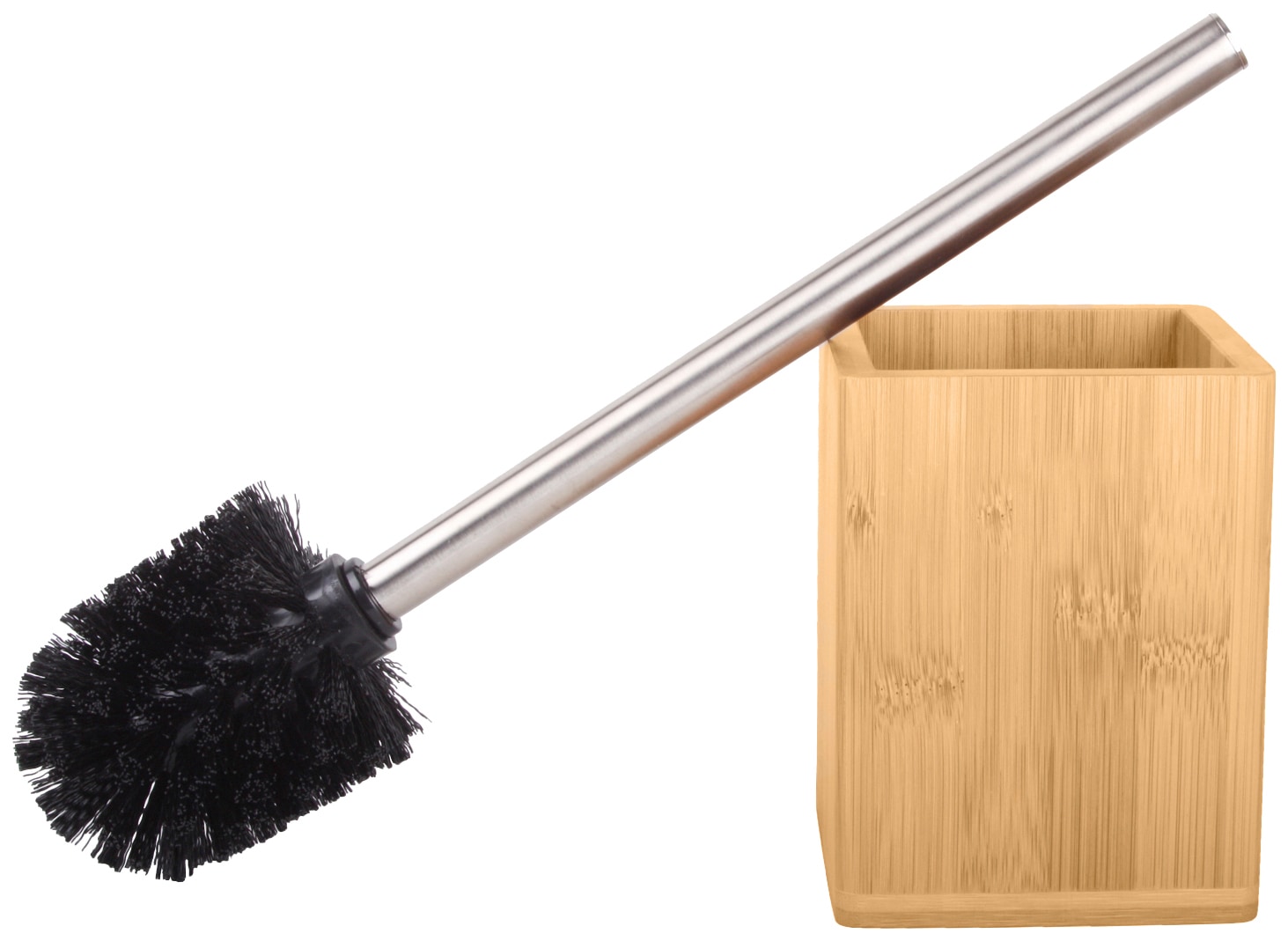 Sanilo WC-Garnitur »Bambus«, aus Polyresin (Kunststein)-Edelstahl