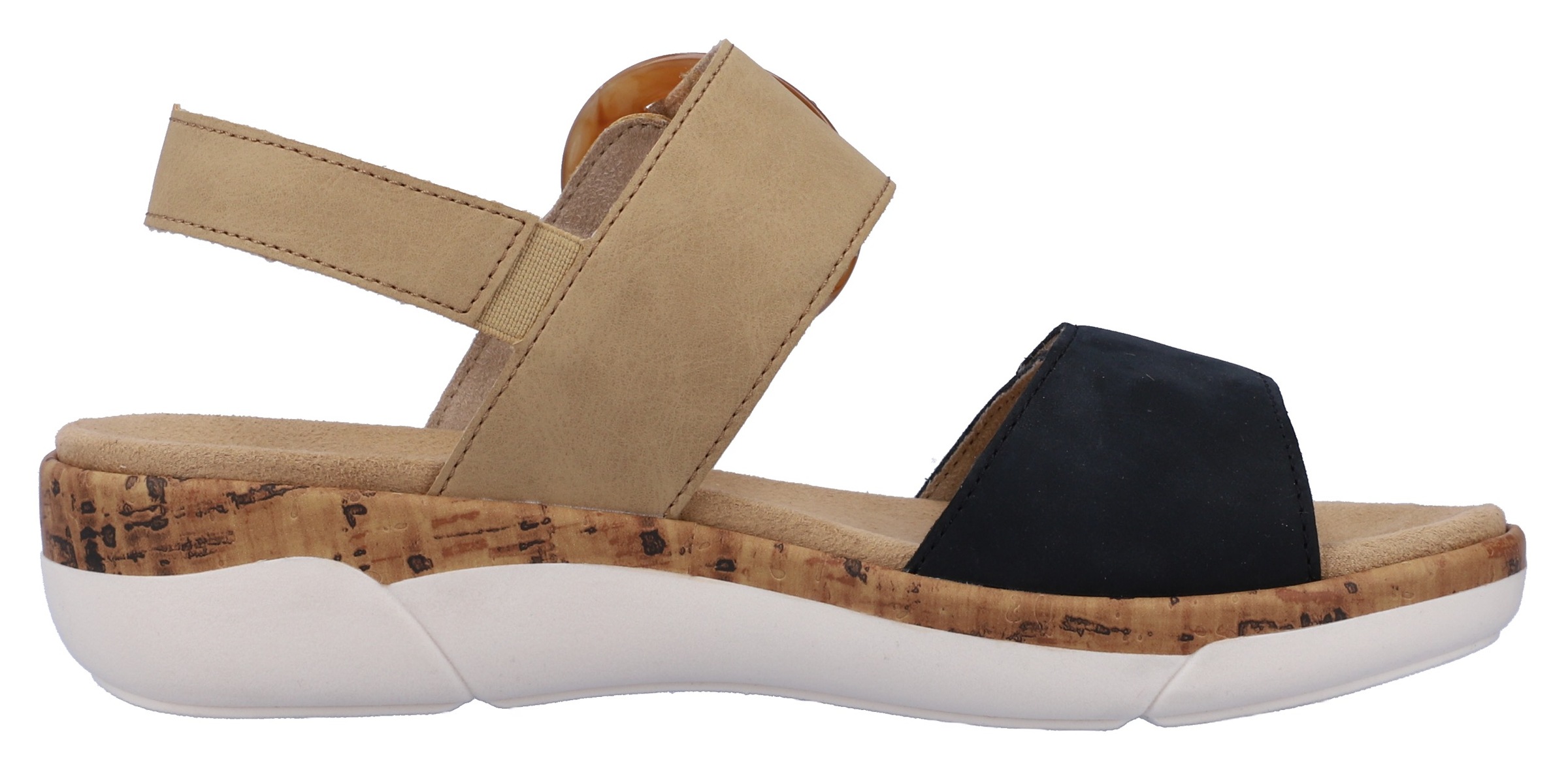 Remonte Sandales compensées  chaussure d'été, sandale à brides, fermetures pratiques à scratch