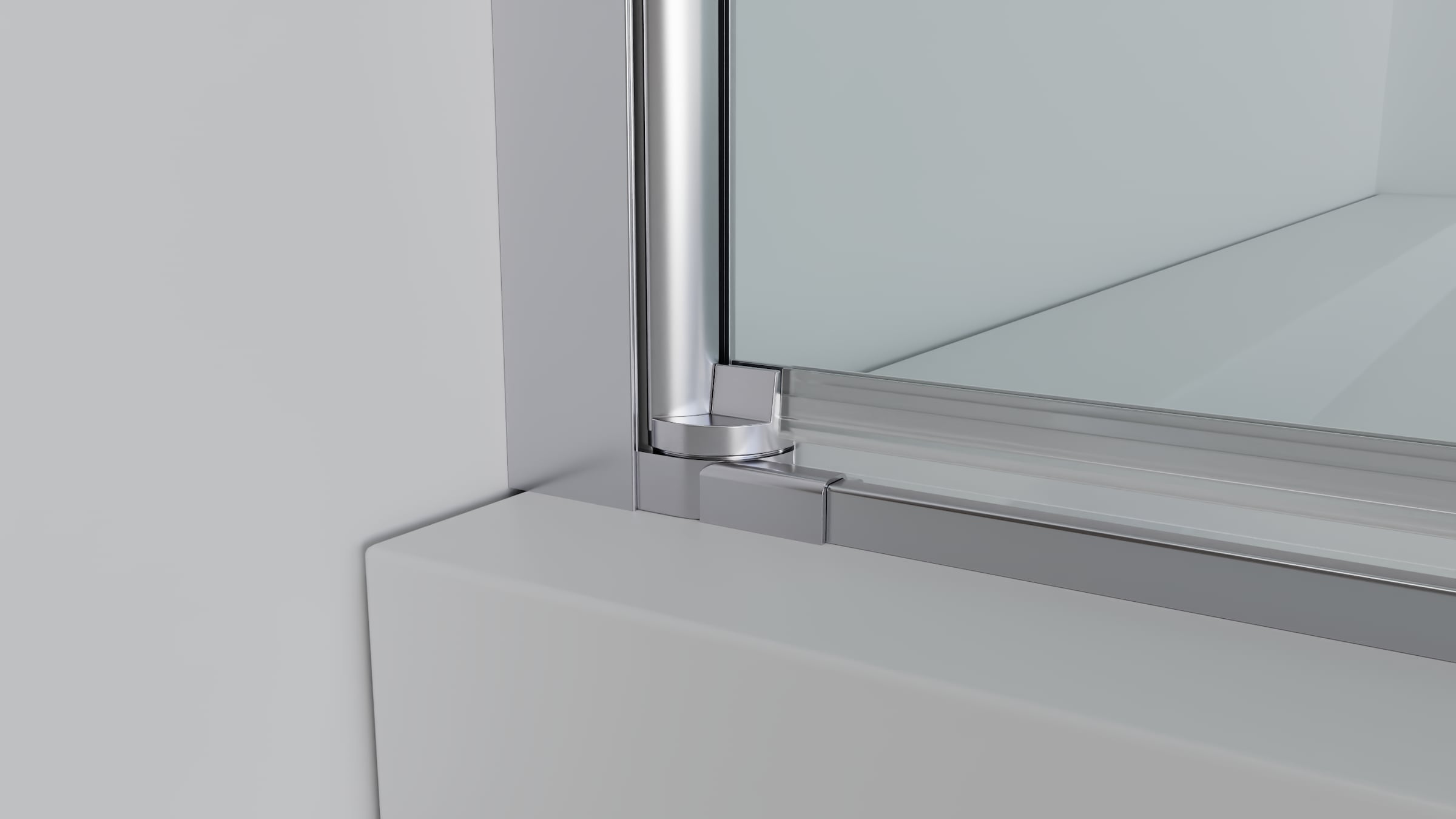 welltime Eckdusche »Firenze« Rahmenloses Design mit extravaganten Griffen, 6mm ESG