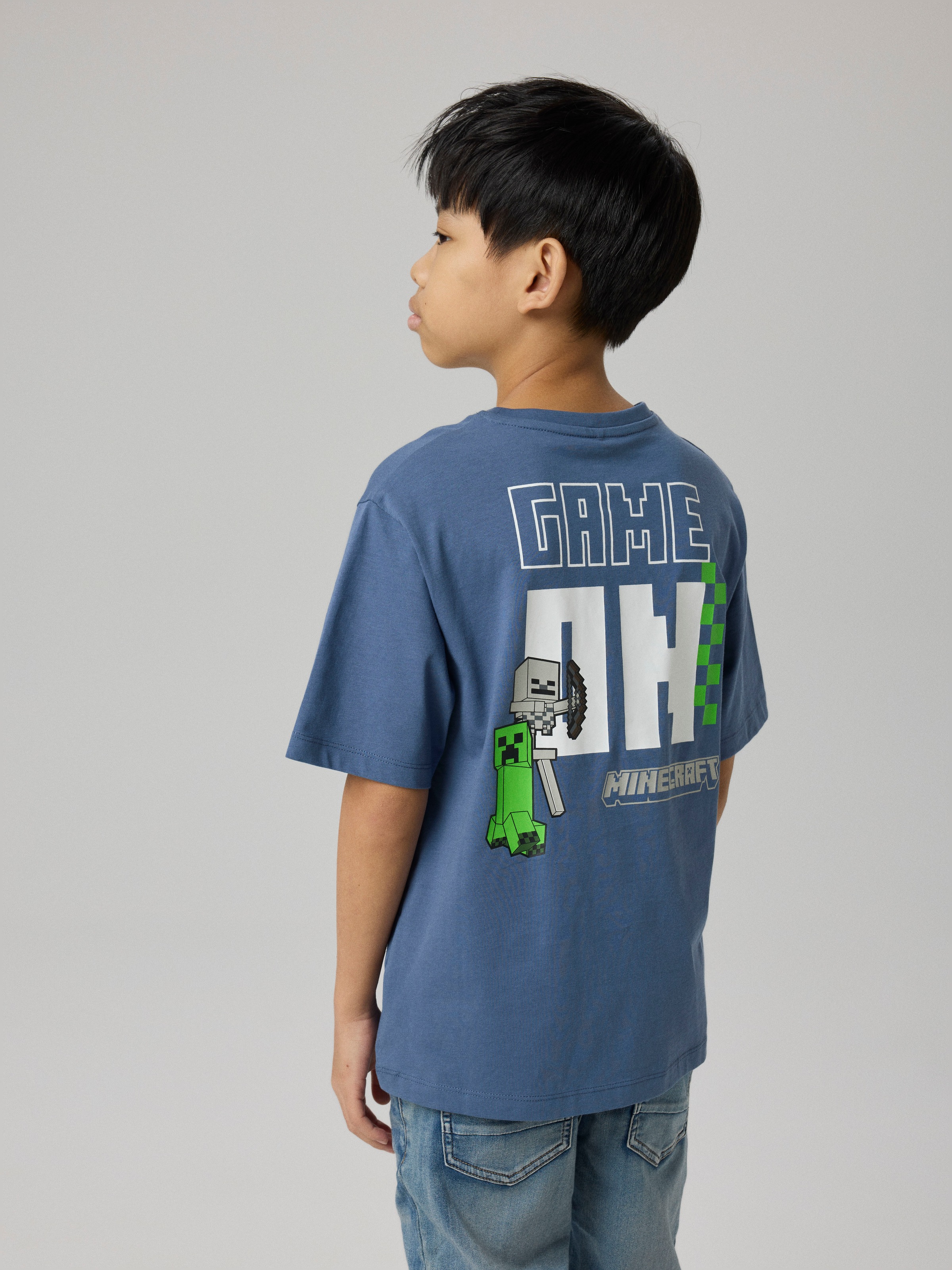 Name It T-shirt »NKMJUN MINECRAFT SS NREG TOPBOX NOOS BIO« coton, coupe régulière
