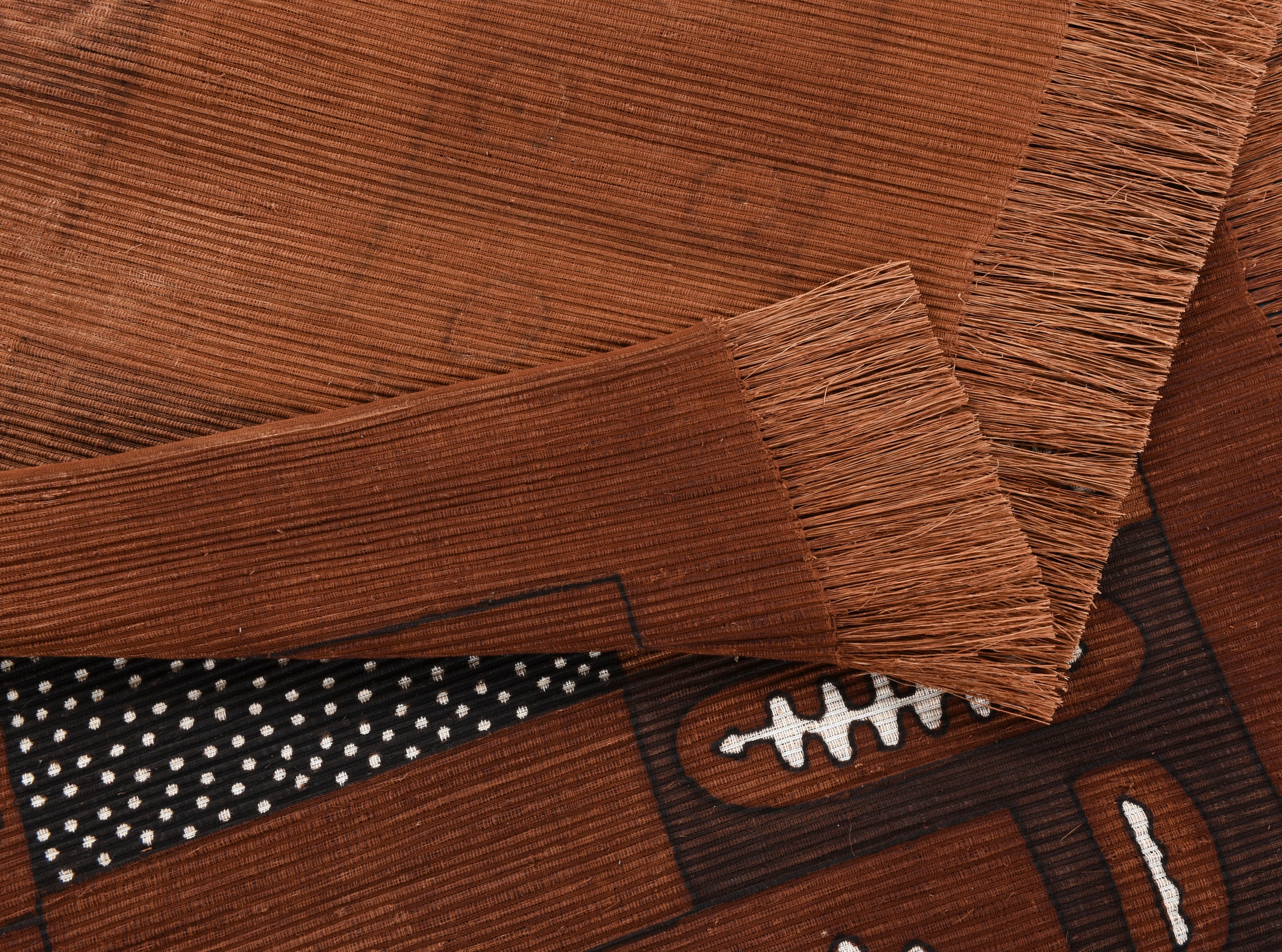 DIE HAUSKUNST Teppich »Yorodian Fileli« rechteckig 4 mm Höhe Flachgewebe, handgewebt, mit Fransen