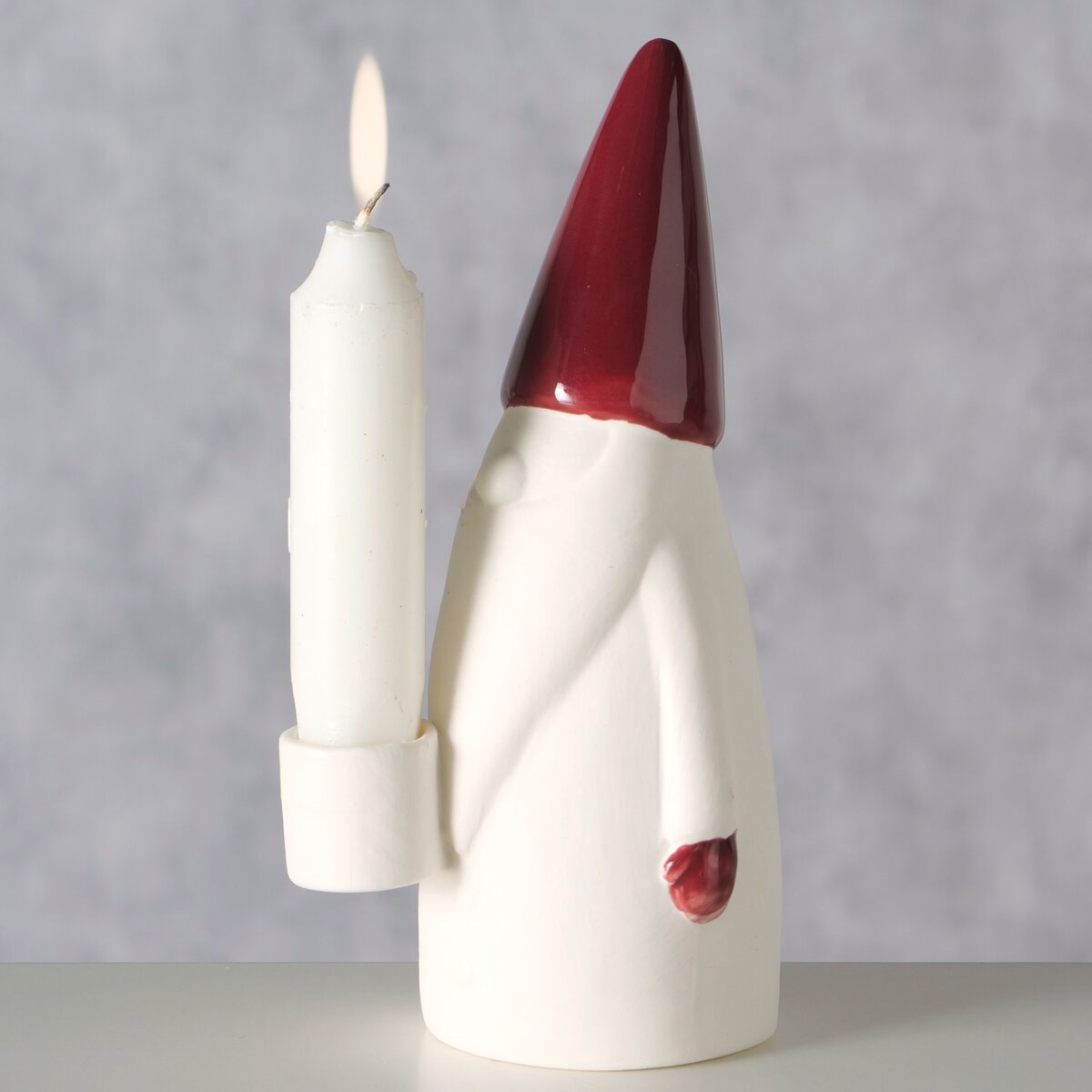 GOODproduct Kerzenleuchter »Gefo, zwei verschiedene Höhen« Zweiteiliges Set im festlichen Weihnachtsmann-Design
