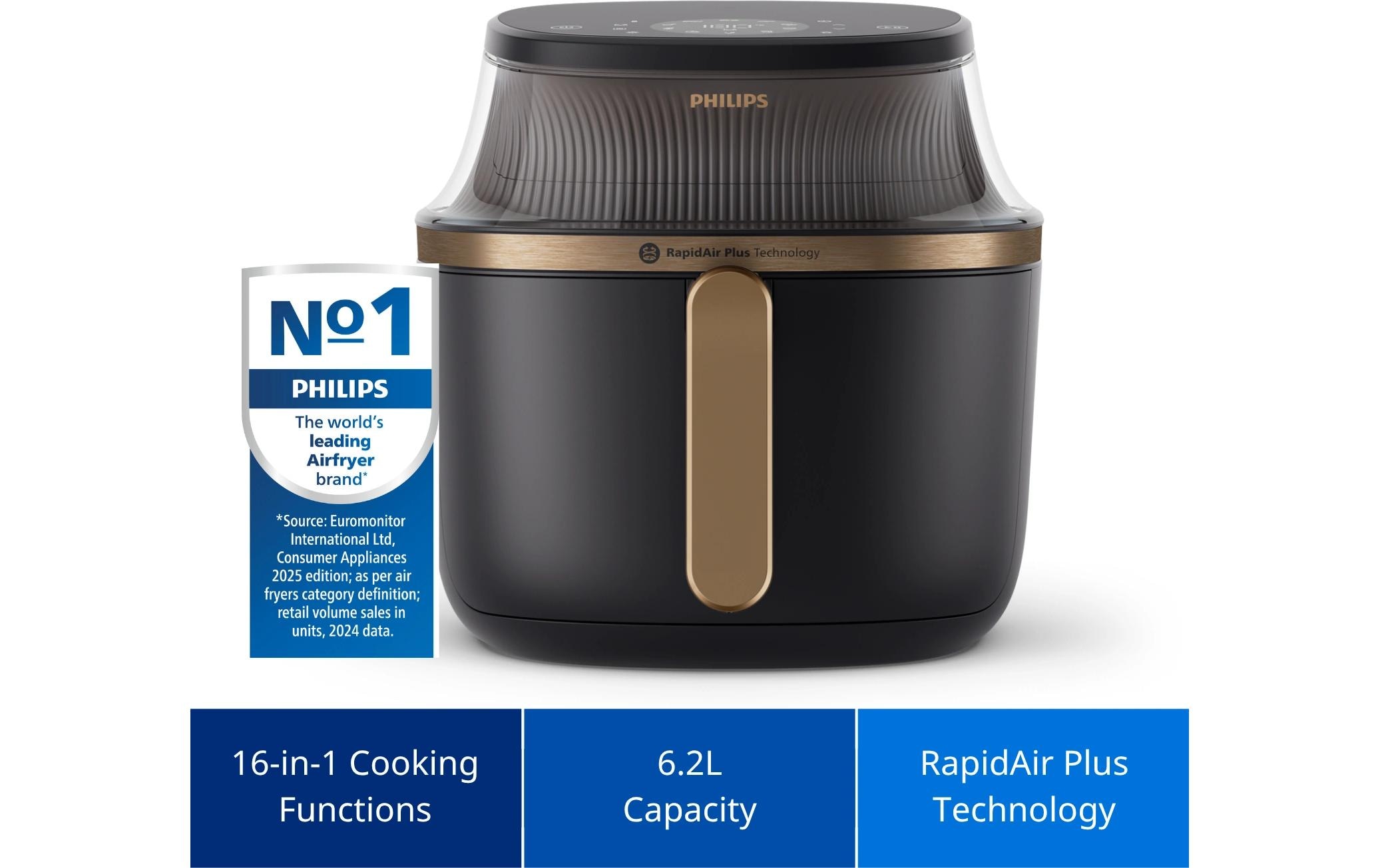 Philips Heissluftfritteuse »NA332/09 6,2 l«, 1700 W