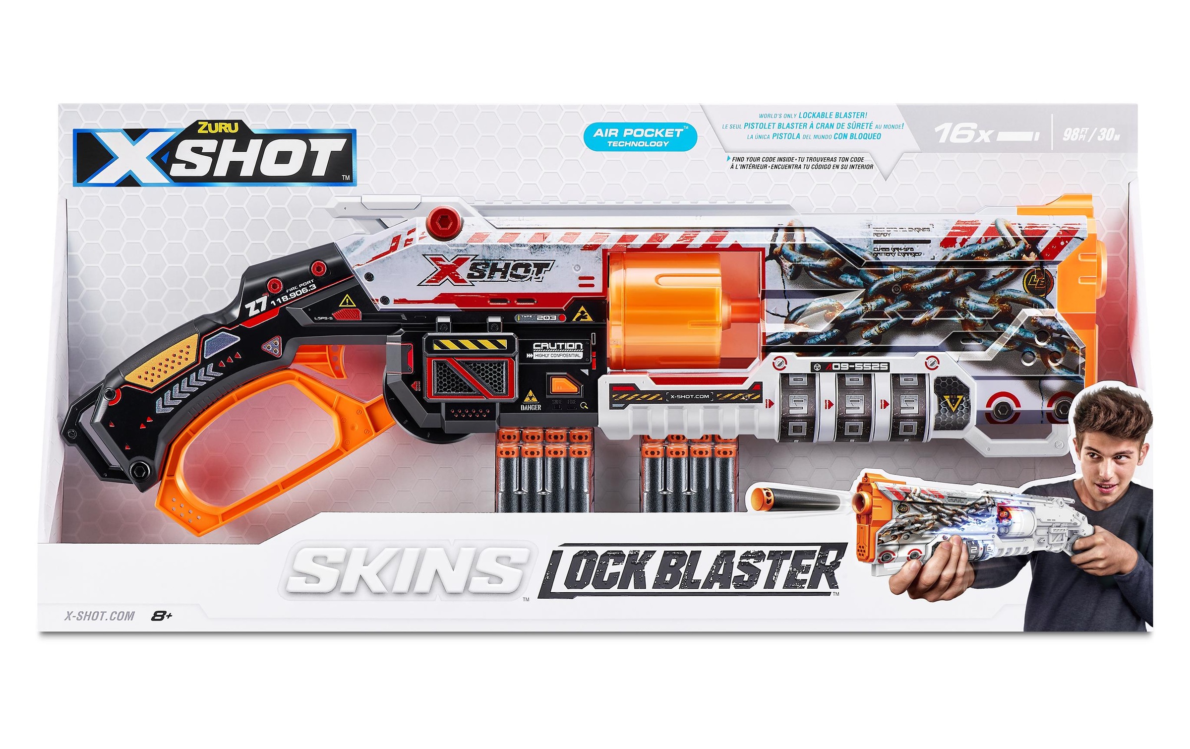 Blaster »Skins Lock Gun mit 16 Darts«
