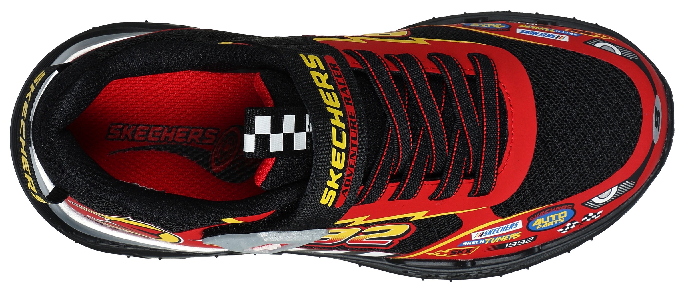 Skechers Sneaker »SKECH TRACKS«  Sneaker, Freizeitschuh mit Rennwagen, Grössenschablone zum Download