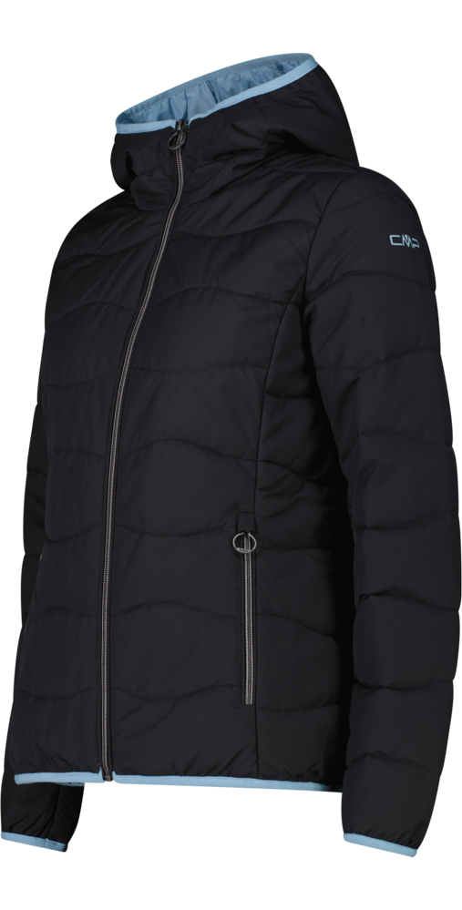 CMP Veste matelassée »WOMAN JACKET FIX HOOD« avec capuche avec capuche, style sportif, en polyester