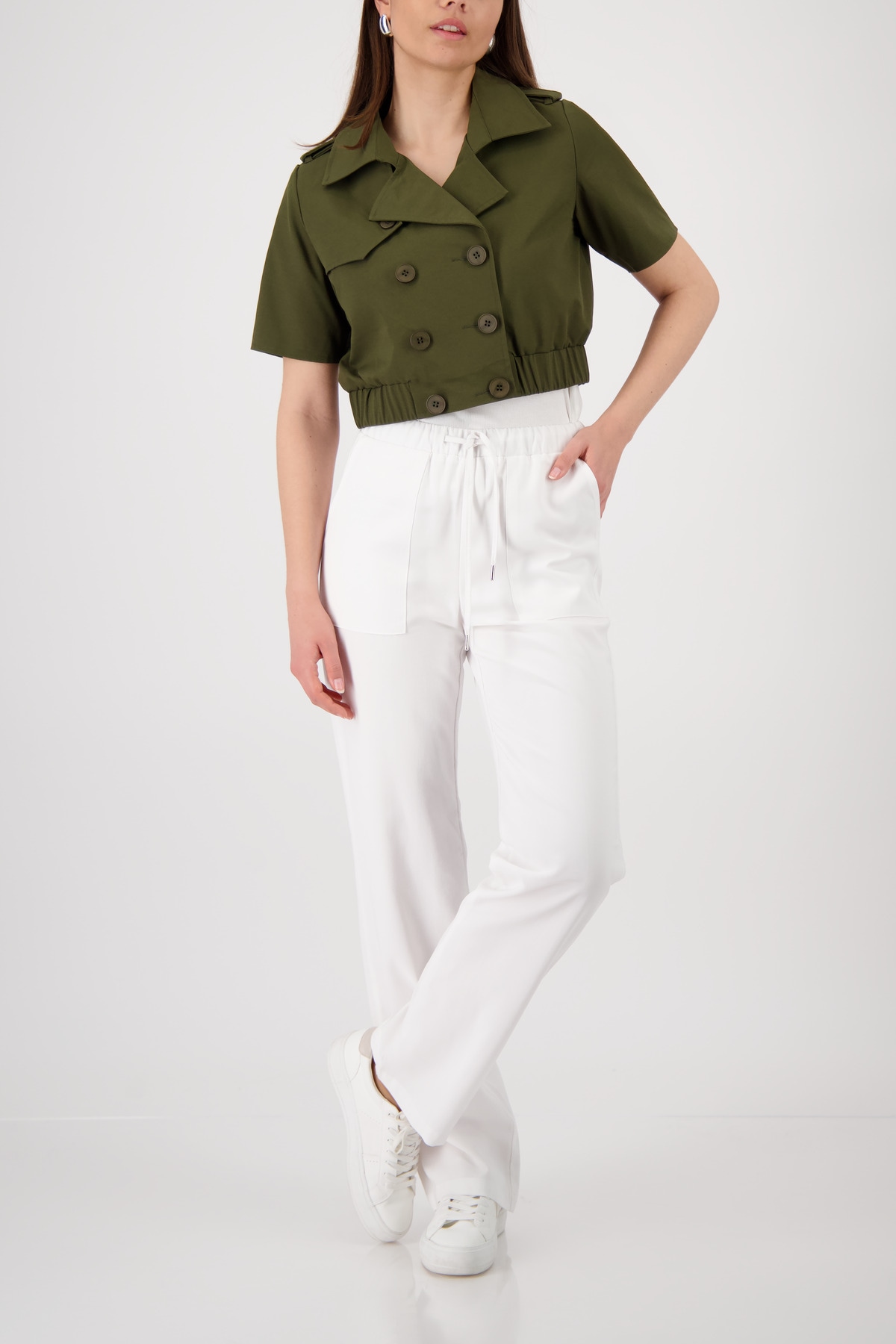 Monari Pantalon à enfiler »Hose Schlupf«  Regular fit mit Taschen