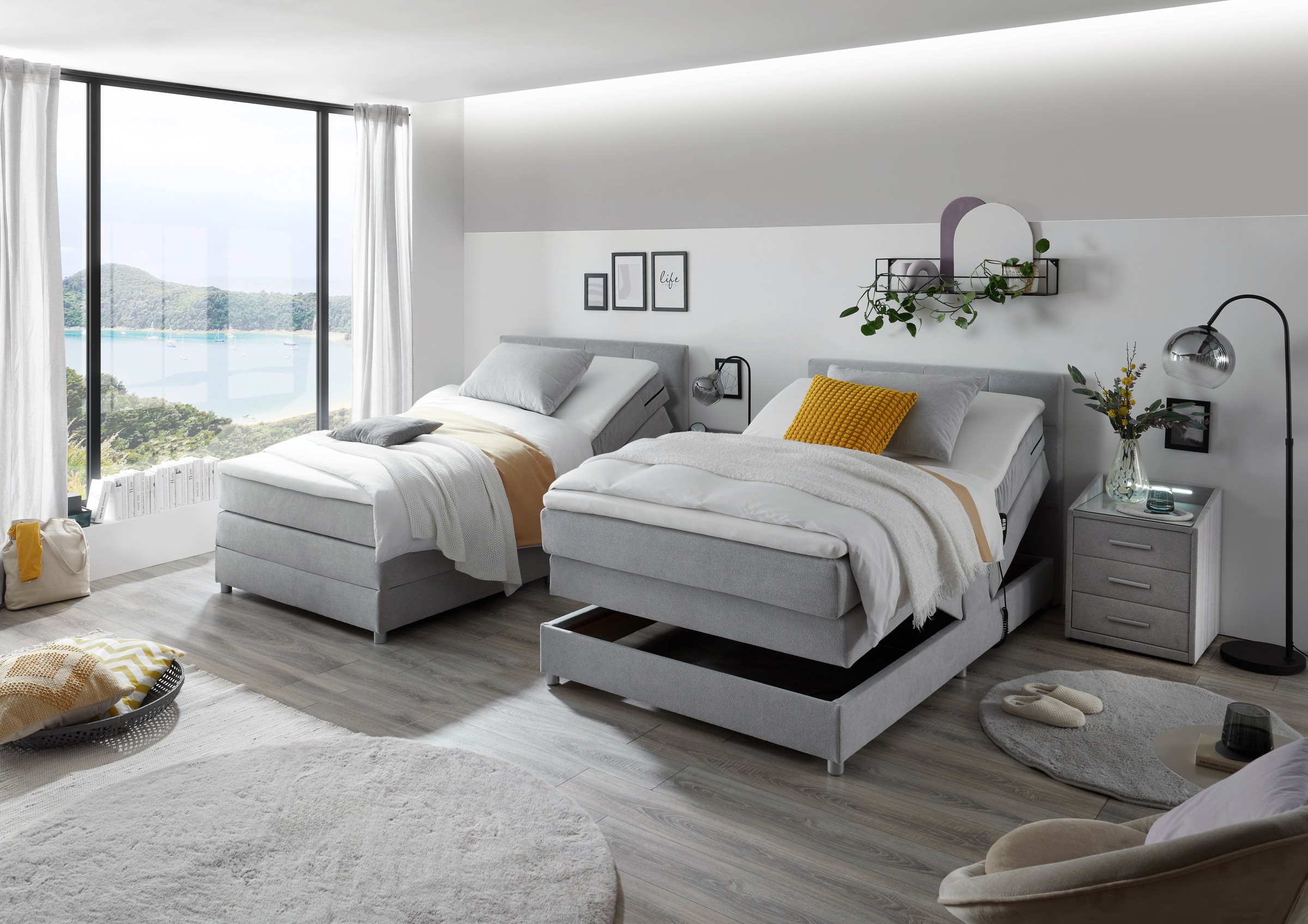 ED EXCITING DESIGN Lit boxspring »Toulouse B« inkl. Motor