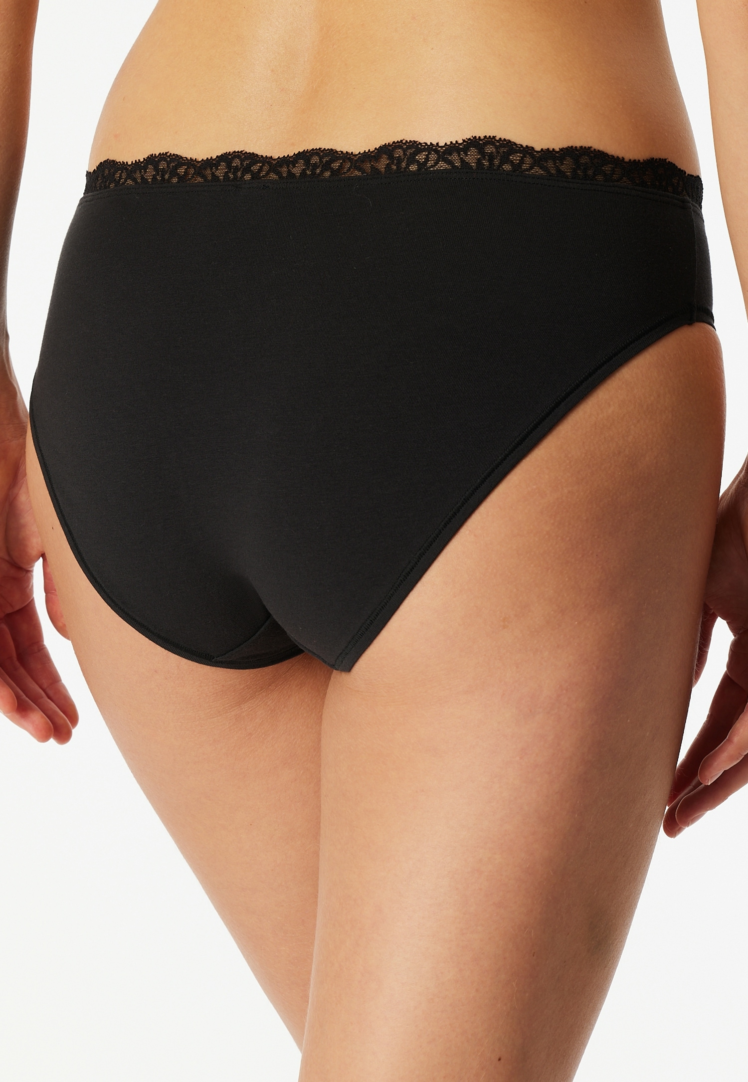 Schiesser Slip rio »Unique Cotton« avec ceinture en fine dentelle
