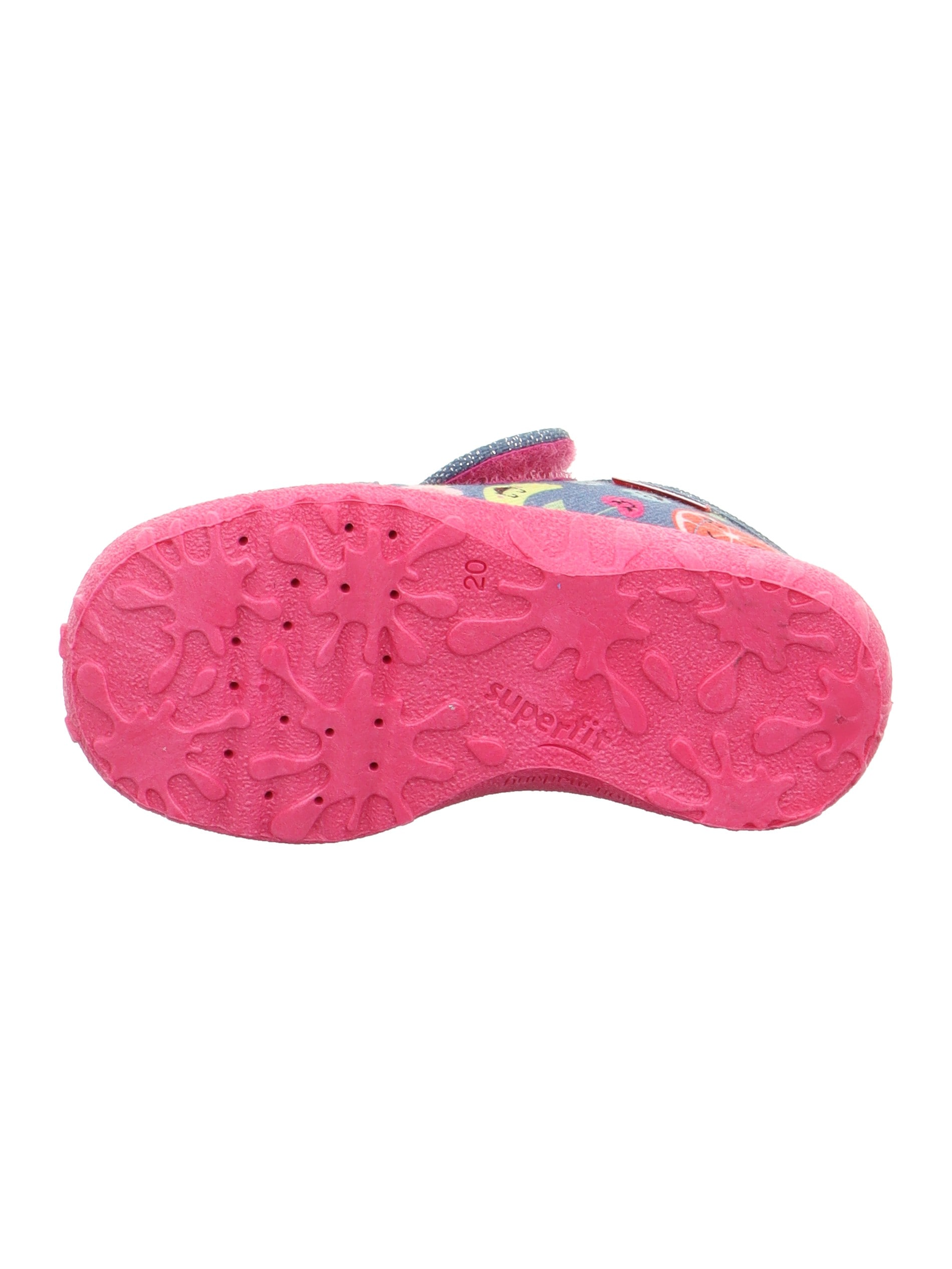 Superfit Hausschuh »SPOTTY WMS: mittel«  Klettschuh, mit süssem Motiv, Grössenschablone zum Download