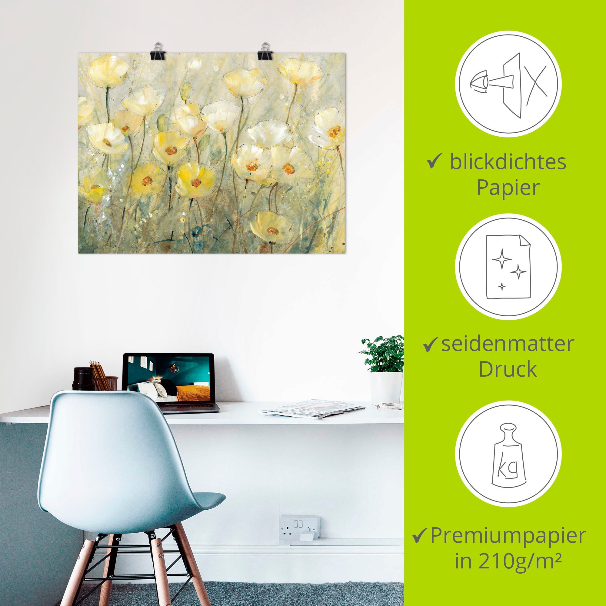 Artland Wandbild »Sommer in voller Blüte II« Blumenwiese 1 Stk. tlg. als Leinwandbild, Poster in verschied. Grössen