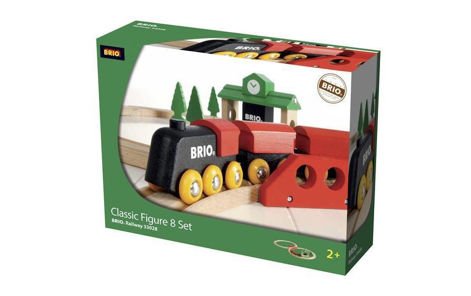 BRIO® Spielzeugeisenbahn-Erweiterung »BRIO® Bahn Acht Set - Classic Line«, (Set)