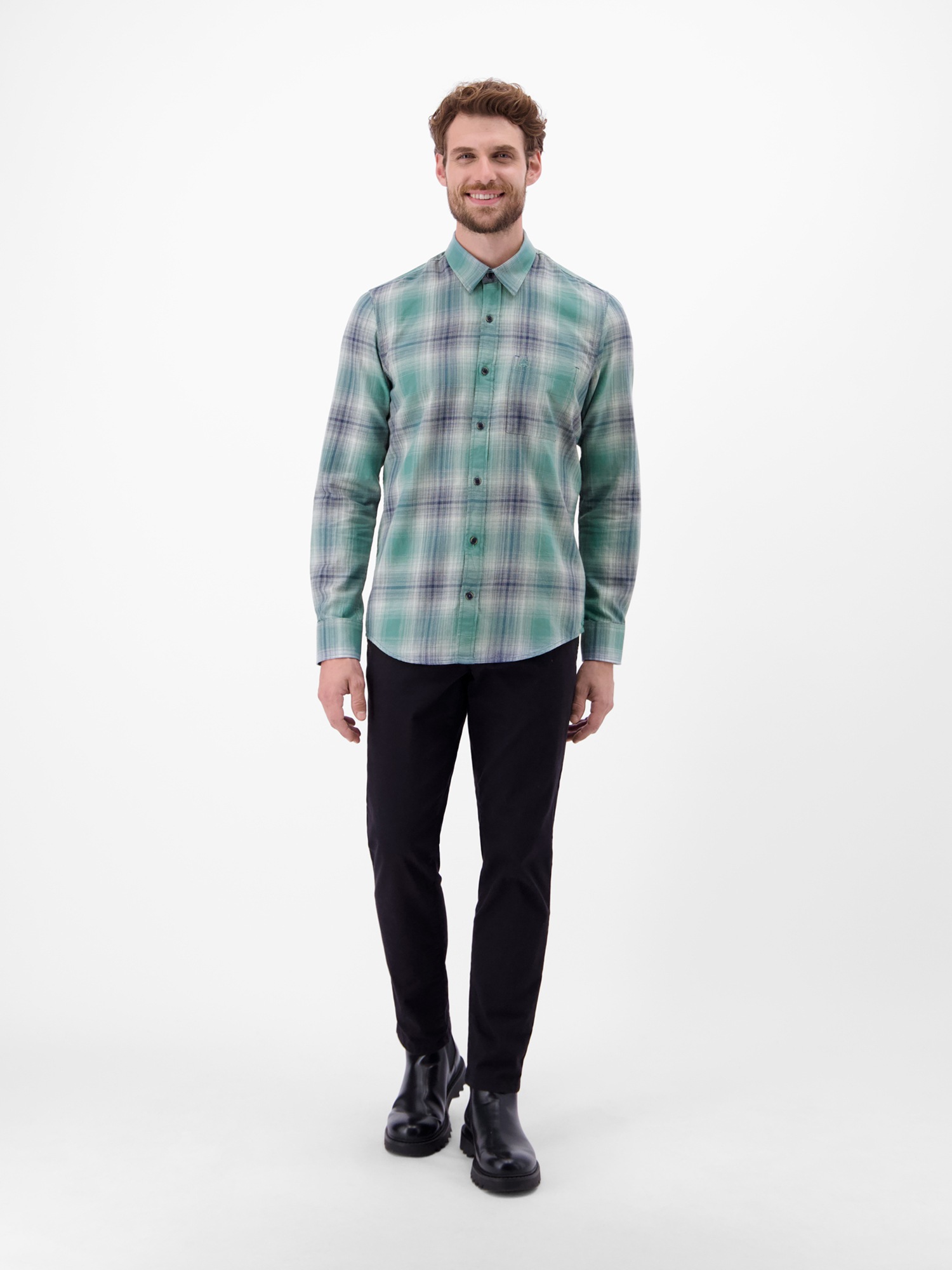 LERROS Chemise à carreaux »Herren Karohemd, charakterstark und stilbewusst«