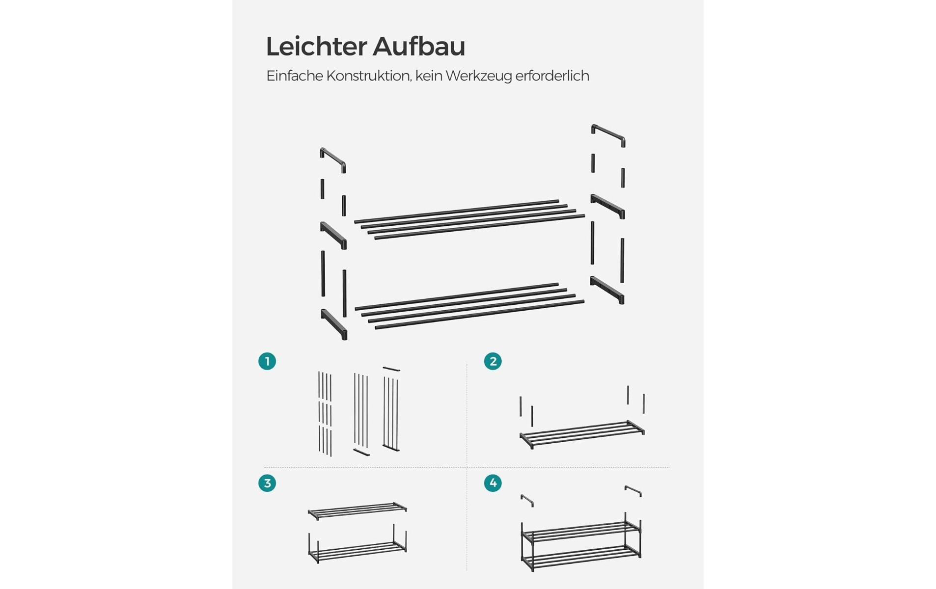 SONGMICS Schuhregal »92 x 30 x 34 cm«