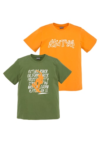 KIDSWORLD T-Shirt »SKATER«, (Packung, 2 tlg., 2er-Pack), mit unterschiedlichen Drucken kaufen