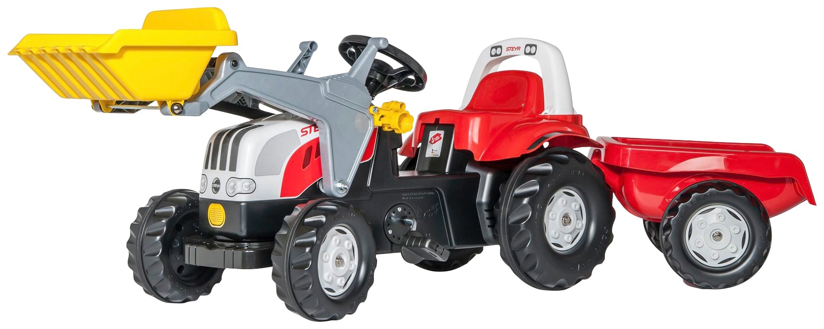 Image of Rolly Toys Tretfahrzeug »Steyr CVT 6165«, Traktor mit Trailer und Lader bei Ackermann Versand Schweiz