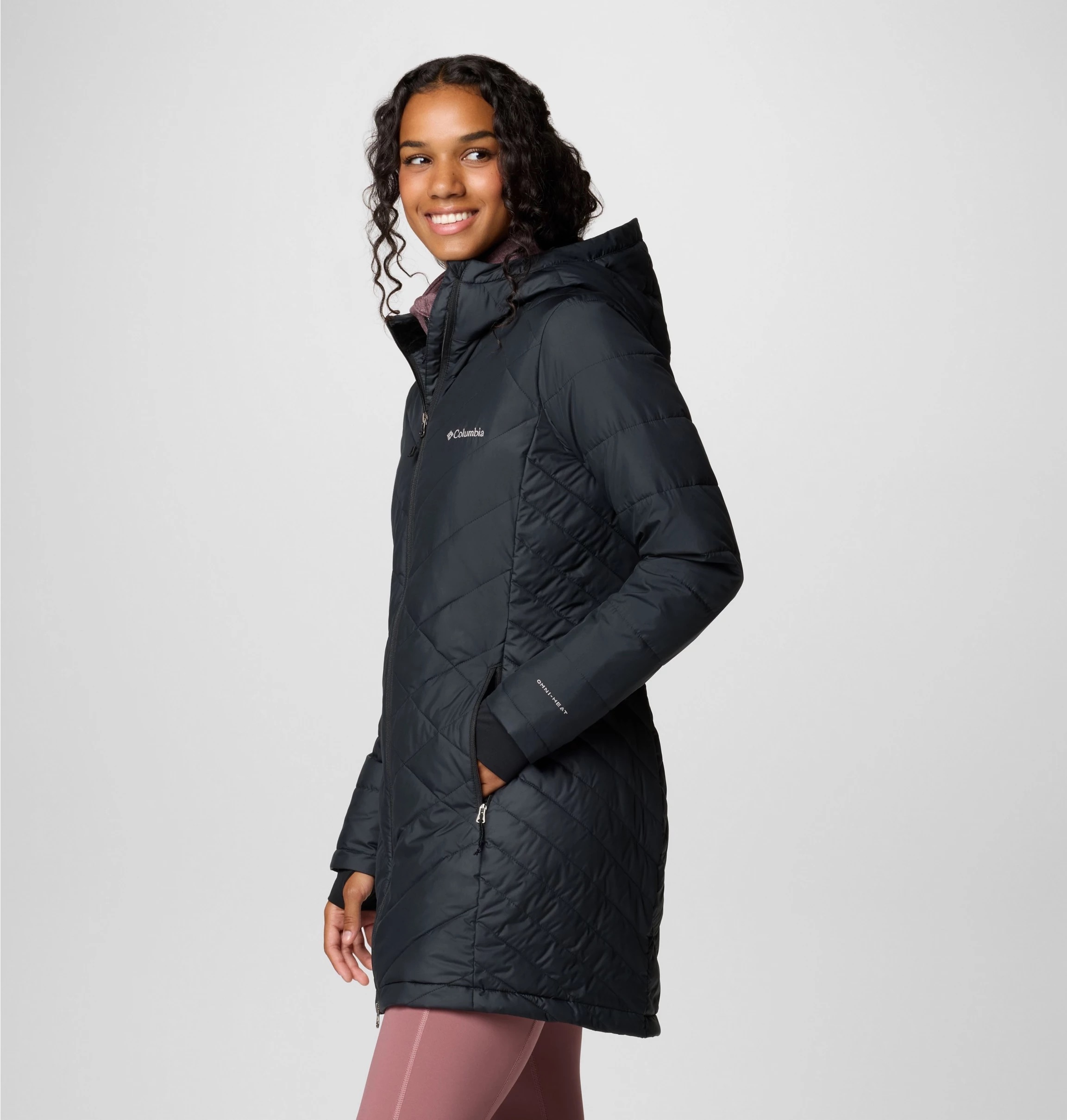 Columbia Steppmantel »HEAVENLY LONG HOODED JACKET«, (1 tlg.)