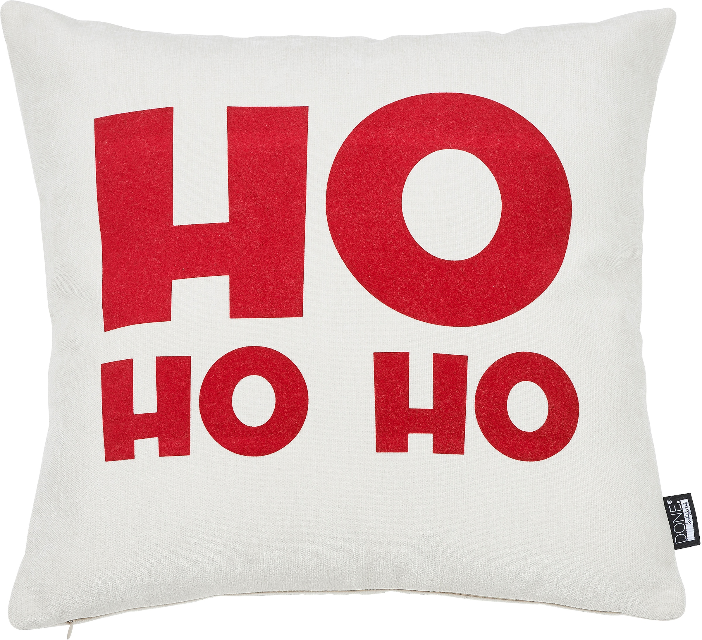 Image of done. Dekokissen "HOHOHO" Extra weiche Haptik