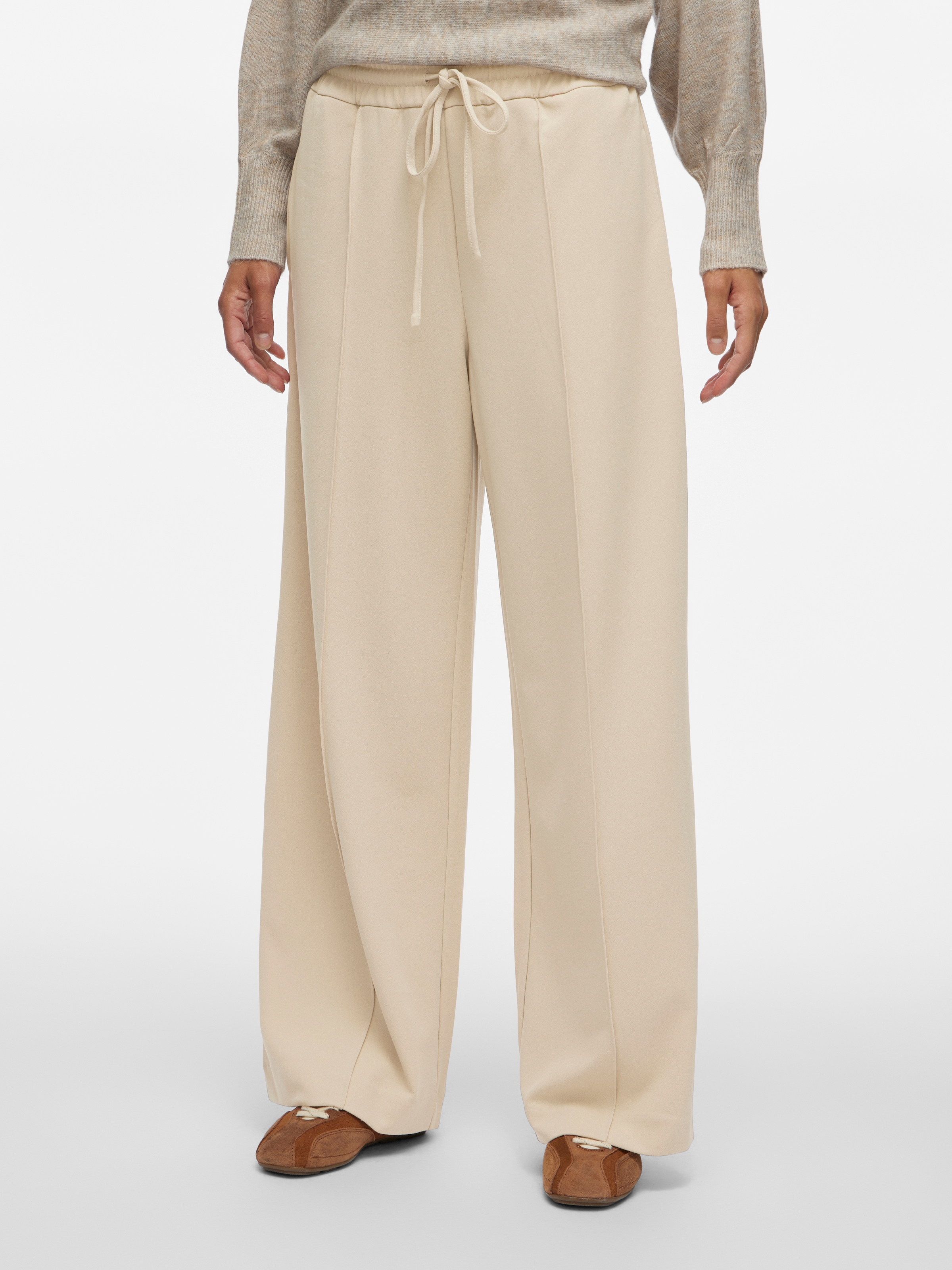 Vila Pantalon à enfiler »VICLUA HW WIDE PANTS-NOOS«  mélange de matériaux